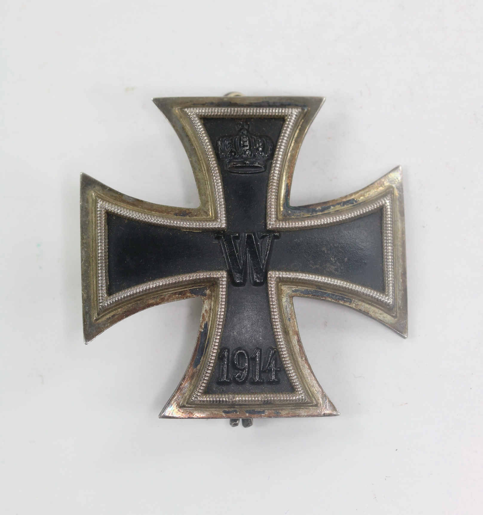 Eisernes Kreuz 1. Klasse 1914, Variante mit Ösen und Splint (!) – Bild 1