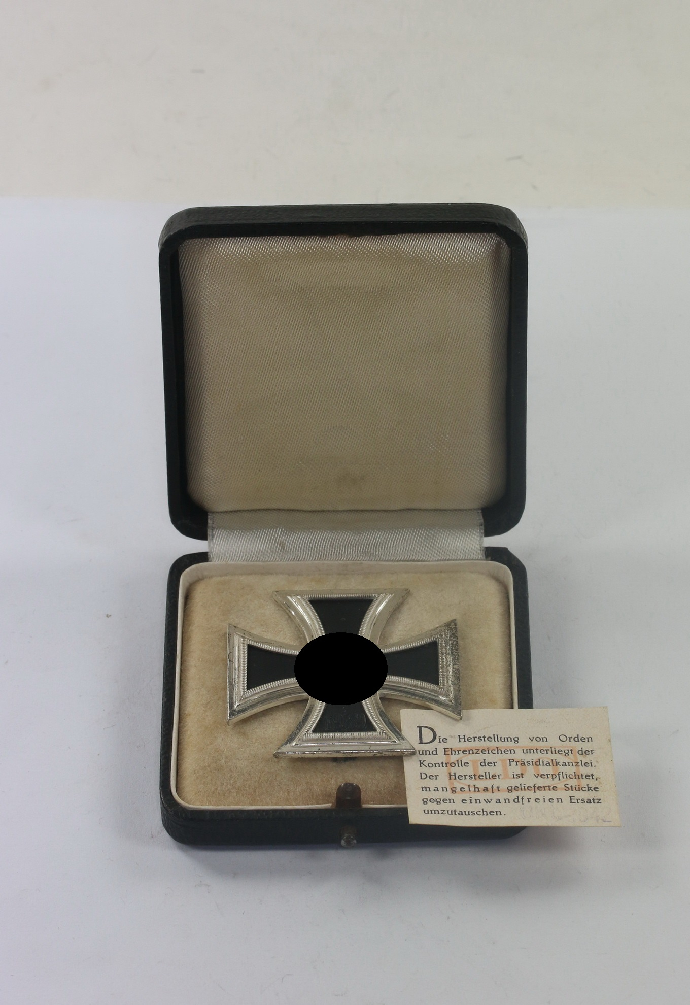 Eisernes Kreuz 1. Klasse 1939, Hst. L55, im LDO Etui 1. Form + LDO Zettel – Bild 1
