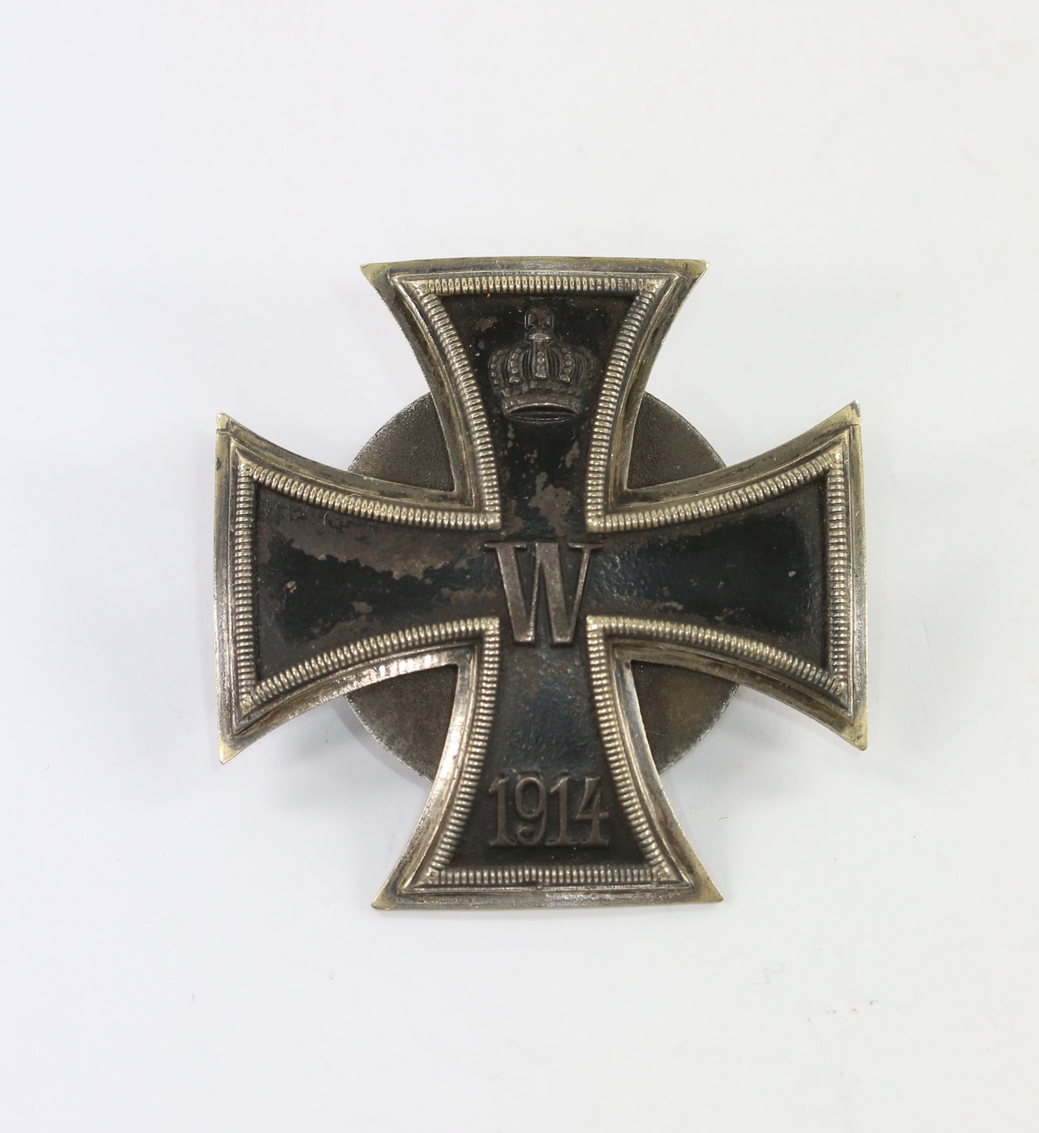 Eisernes Kreuz 1. Klasse 1914, Carl Dillenius , an Scheibe und Mutter, Quadrat Punze – Bild 1