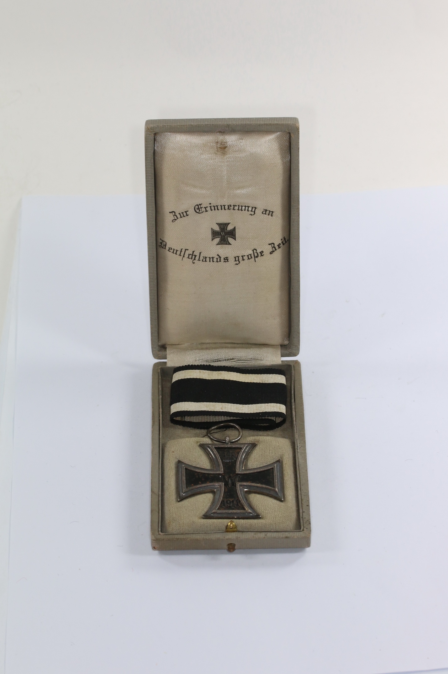 Eisernes Kreuz 2. Klasse 1914, Hst. LW, im Schmuck Etui - Zur Erinnerung an Deutschlands große Zeit – Bild 1