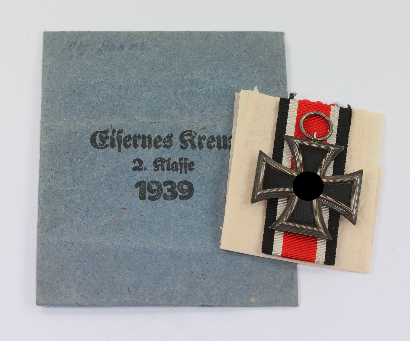 eisernes_kreuz_2 Eisernes Kreuz 2. Klasse 1939, Hst. 65, in Verleihungstüte – Bild 1