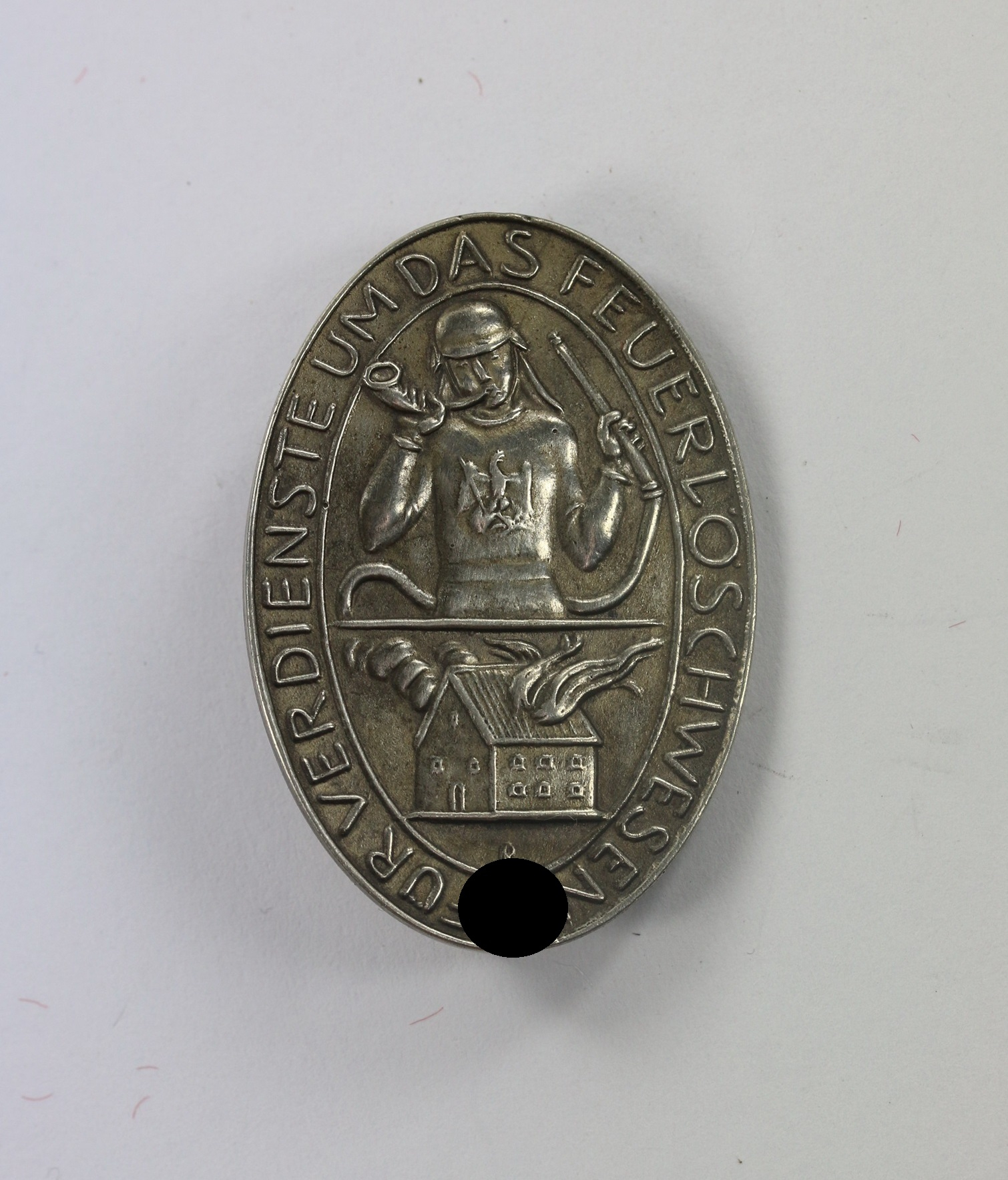 Erinnerungszeichen Verdienste um das Feuerlöschwesen 1934, Silber 900 Preuss. Staatsmünze – Bild 1