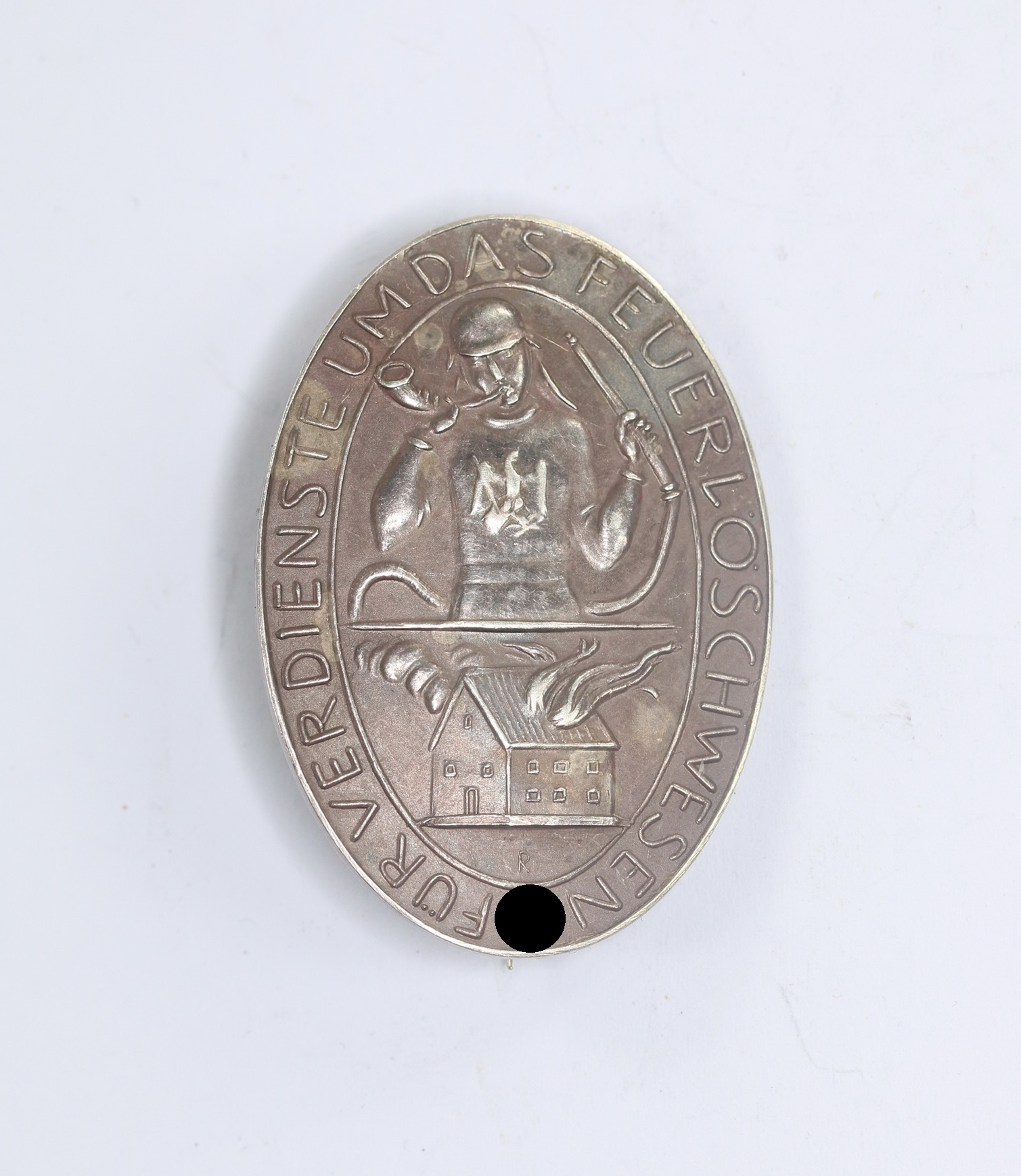 Erinnerungszeichen Verdienste um das Feuerlöschwesen 1934, Silber 900 Preuss. Staatsmünze – Bild 1