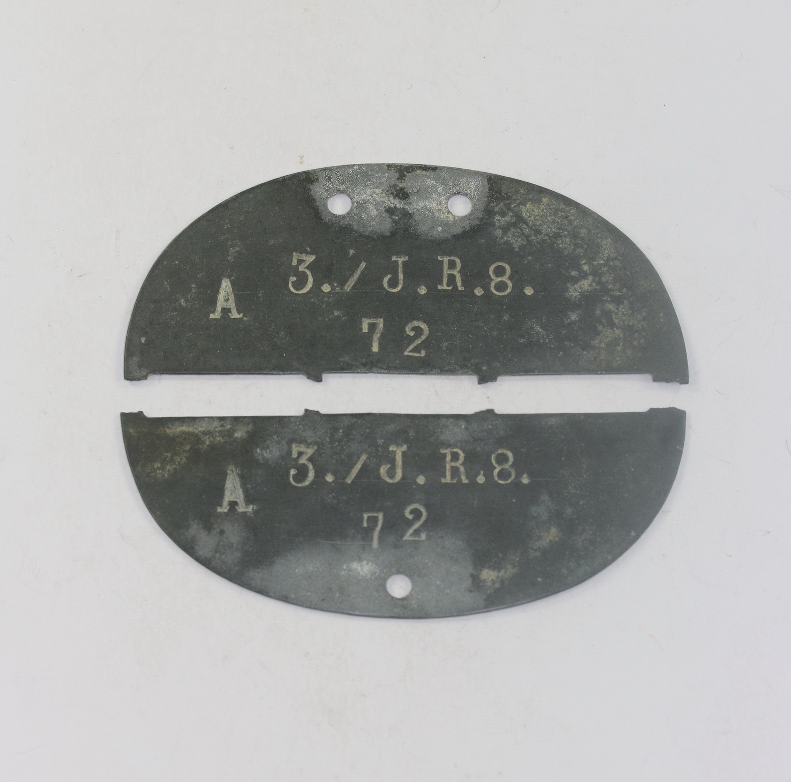 erkennungsmarke_deutsches_reichsheer_3 Erkennungsmarke Deutsches Reichsheer, 3./J.R.8. – Bild 1