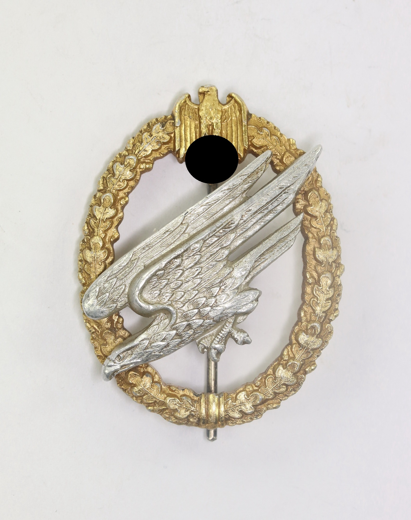 fallschirmsch_tzenabzeichen_des_heeres_c Fallschirmschützenabzeichen des Heeres, C.E. Juncker, Aluminium – Bild 1