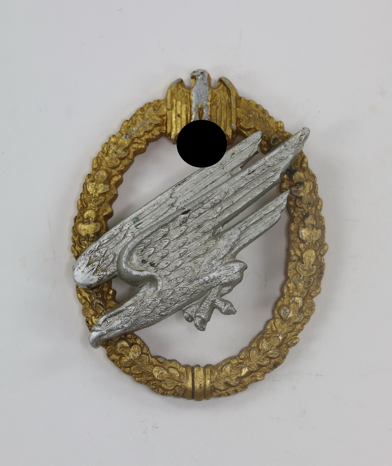 fallschirmsch_tzenabzeichen_des_heeres_c Fallschirmschützenabzeichen des Heeres, C.E. Juncker, Berlin (Aluminium) – Bild 1