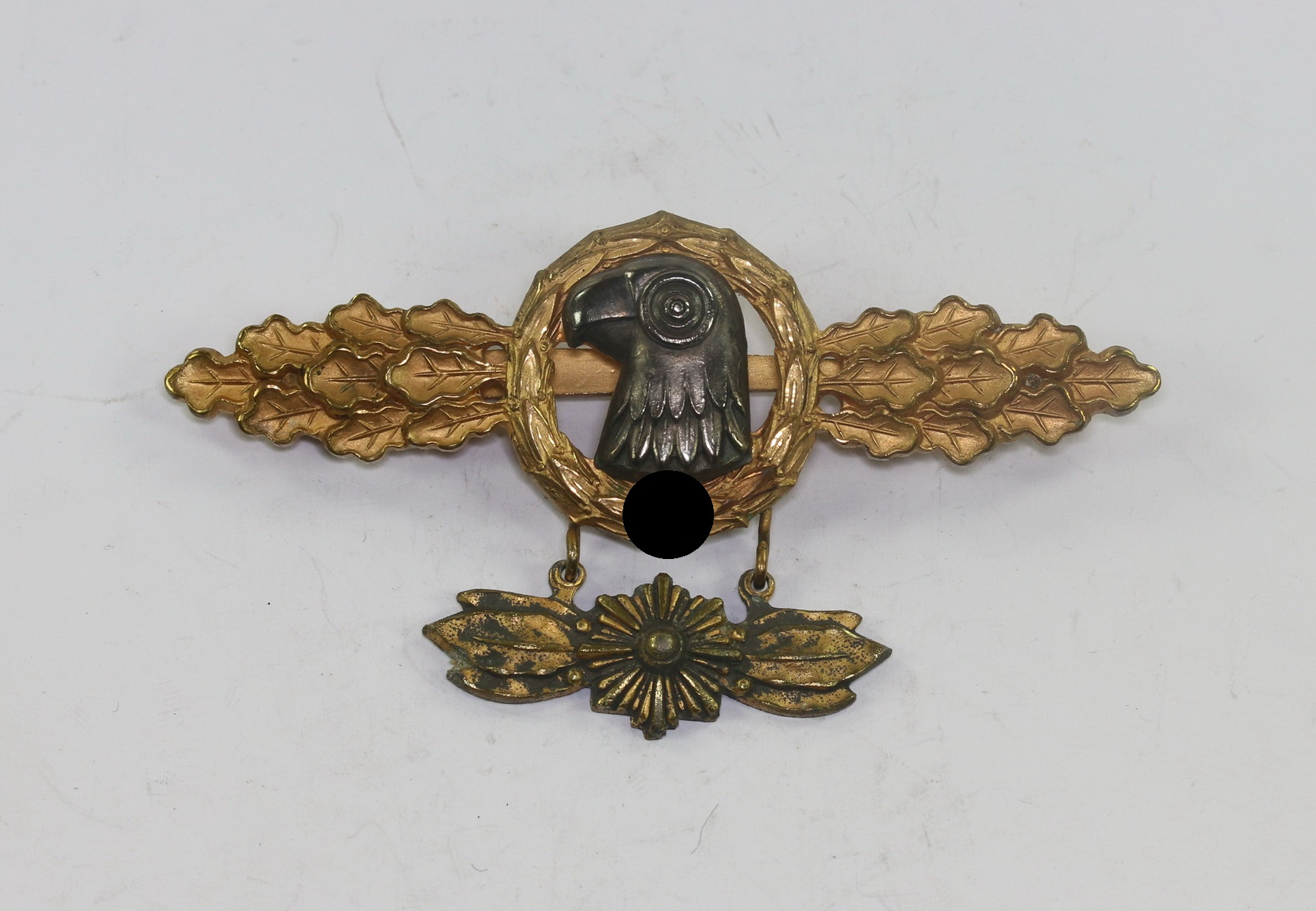 frontflugspange_f_r_aufkl_rer_in_gold_mit_stern_anh_nger_1__3 Frontflugspange für Aufklärer in Gold mit Stern Anhänger – Bild 1