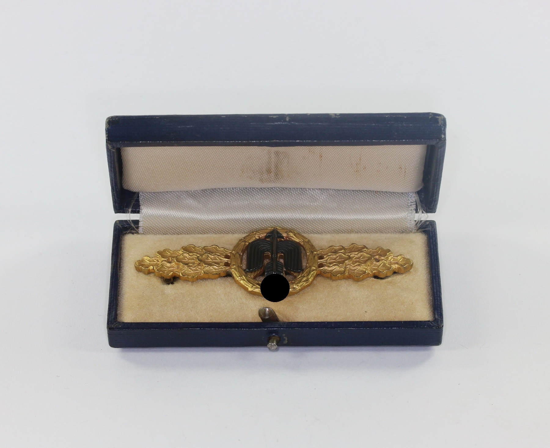  Frontflugspange für Jäger in Gold, Buntmetall, im Etui – Bild 1
