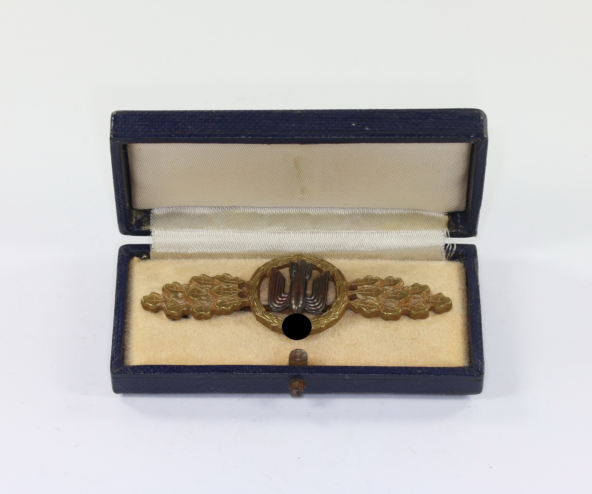 Frontflugspange für Kampfflieger in Bronze, Assmann, im Etui – Bild 1