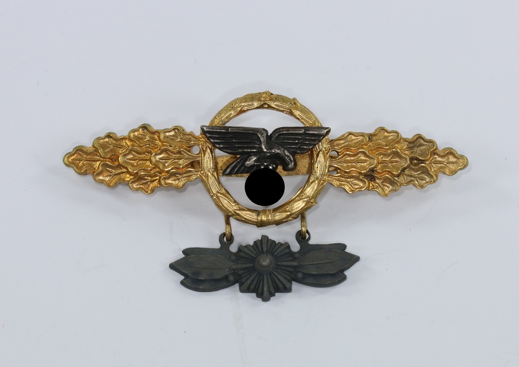 Frontflugspange für Transportflieger in Gold mit Sternanhänger – Bild 1