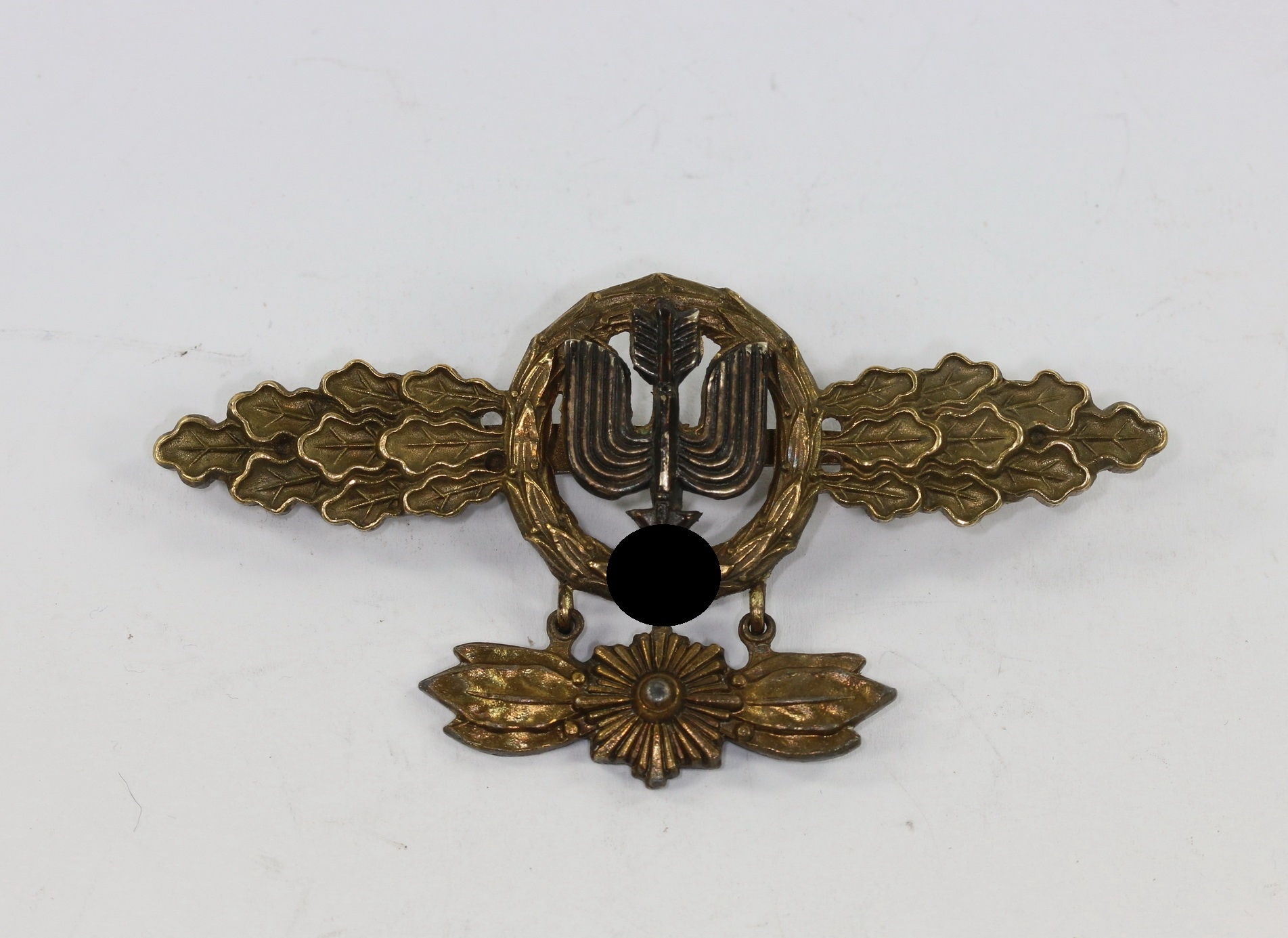 Frontflugspange für Zerstörer in Gold mit Sternhänger – Bild 1