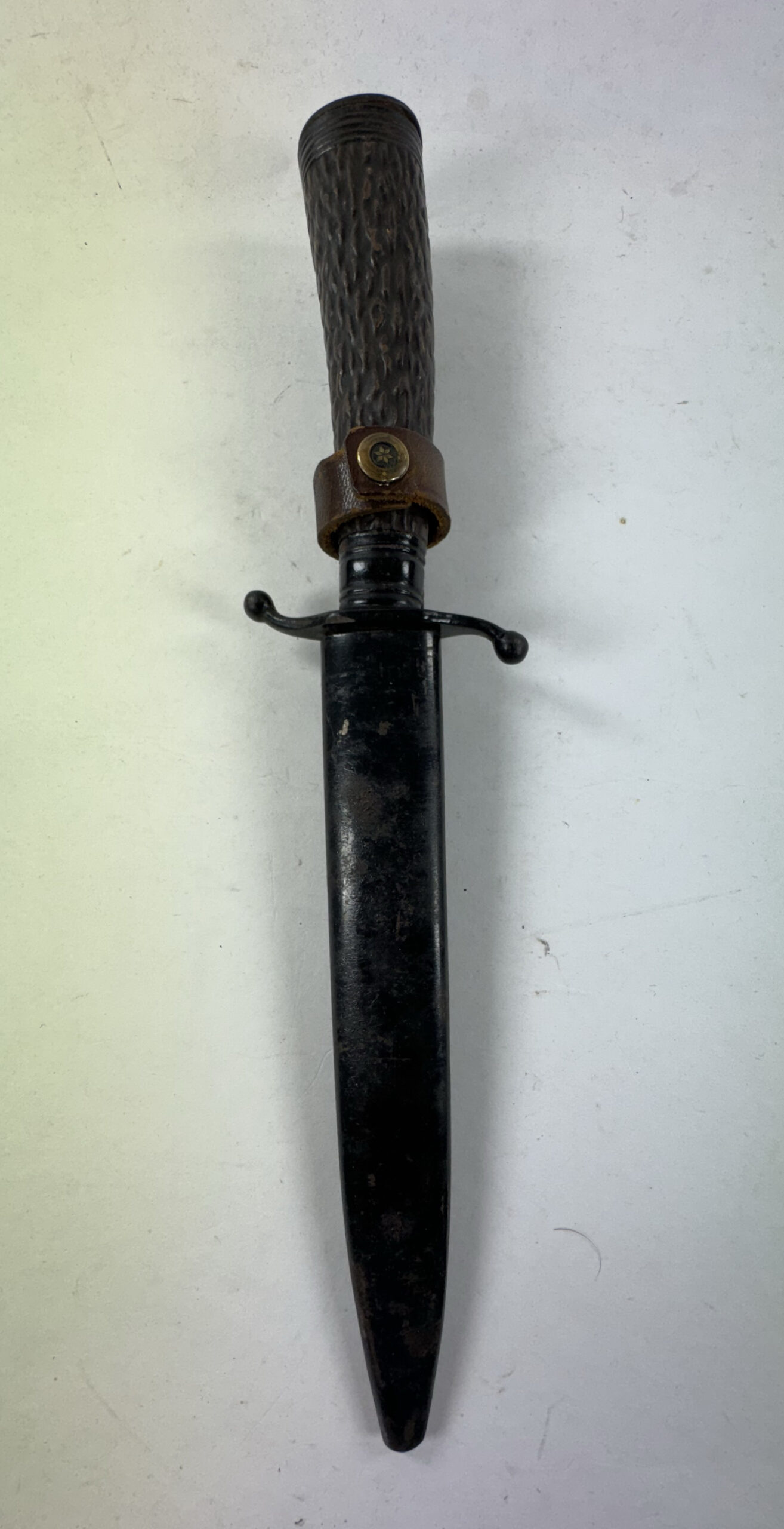 Grabendolch, Hst. WKC, Variante mit Metallgriff in Horn Optik (!) – Bild 1