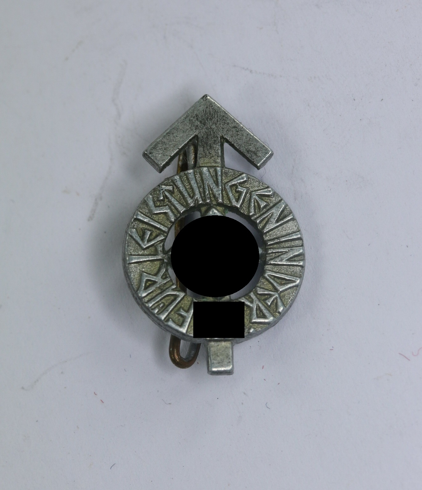 Hitlerjugend (HJ), 16 MM Miniatur Leistungsabzeichen in Silber, Hst. RZM M1/72 (Fritz Zimmermann in Stuttgart) – Bild 1