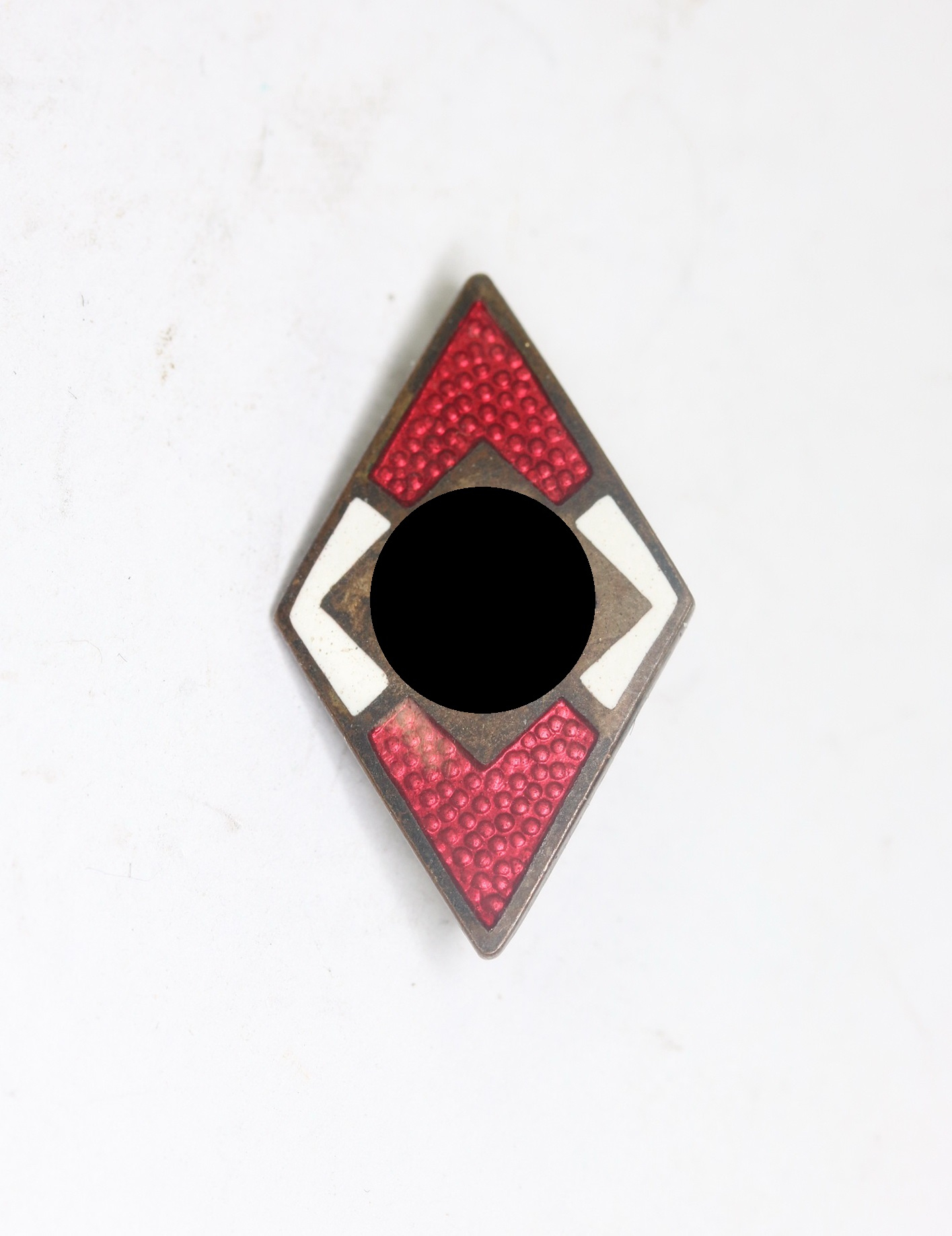  Hitlerjugend (HJ), Mitgliedsabzeichen/Raute, Hst. RZM 6. (Karl Hensler, Pforzheim) – Bild 1