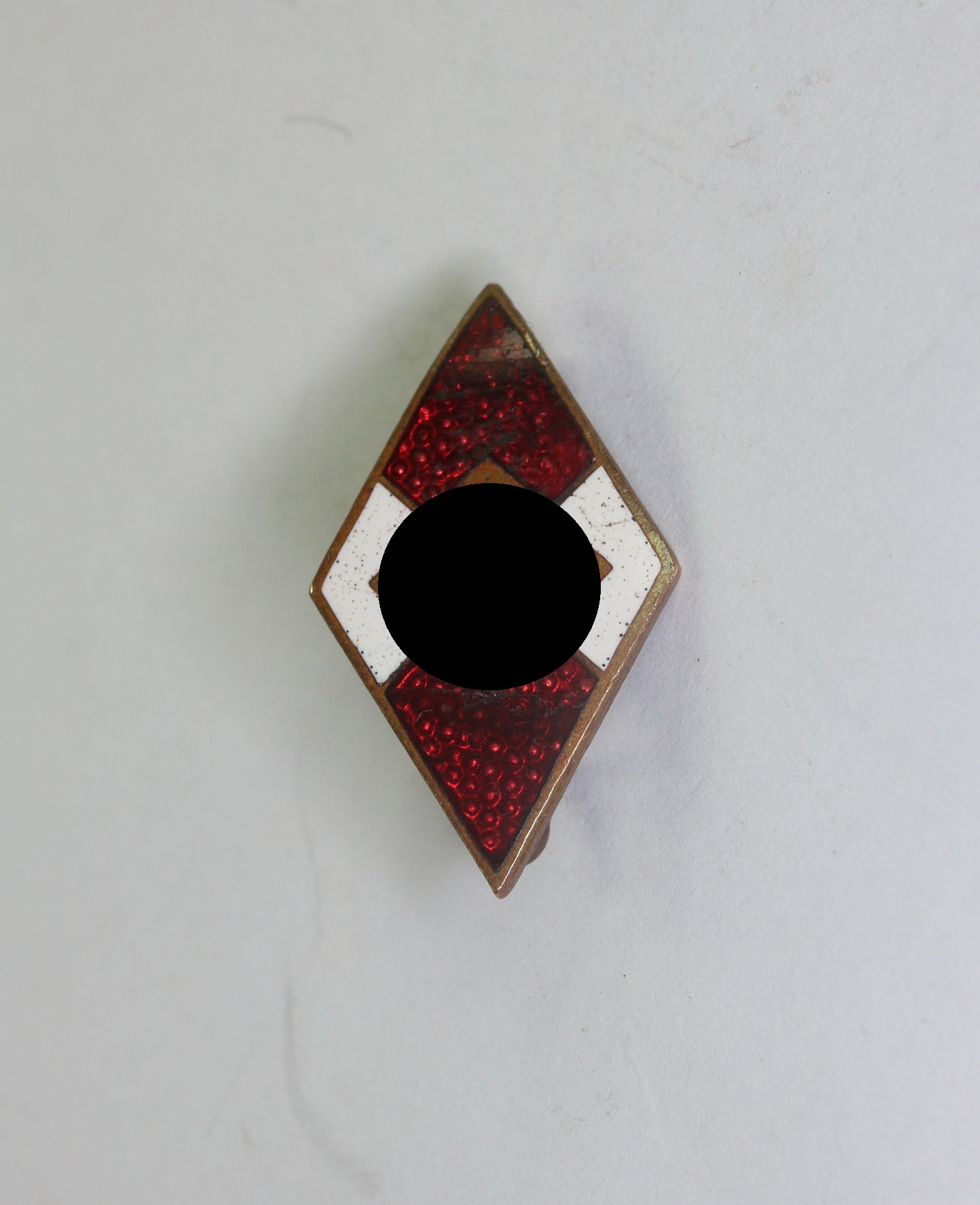 Hitlerjugend (HJ), Mitgliedsabzeichen/Raute, Hst. RZM M1/159 (Hans Doppler, Wels) – Bild 1