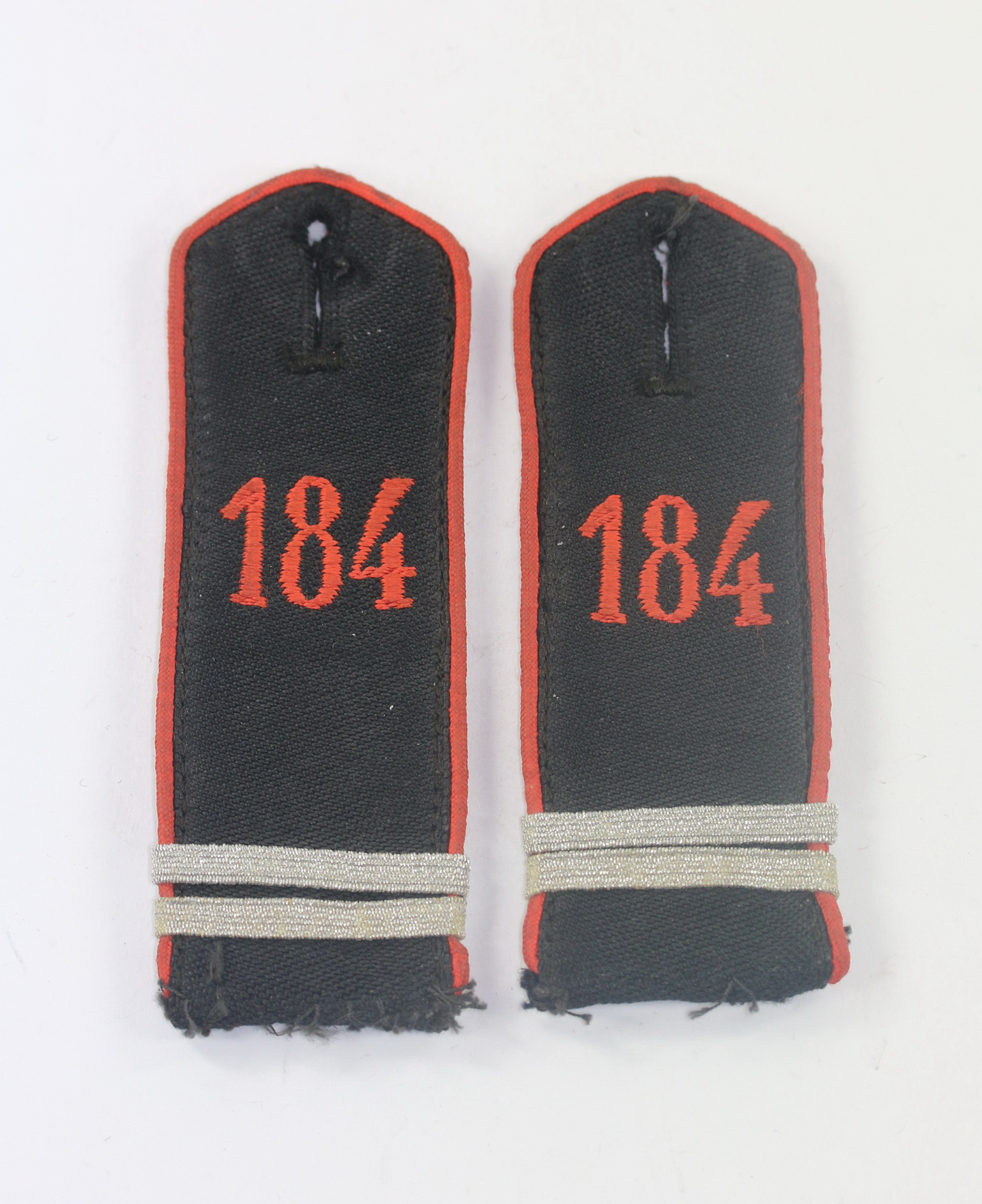 Hitlerjugend (HJ), Paar Schulterklappen Oberrottenführer Bann 184 (Kiel), mit RZM Etikette – Bild 1