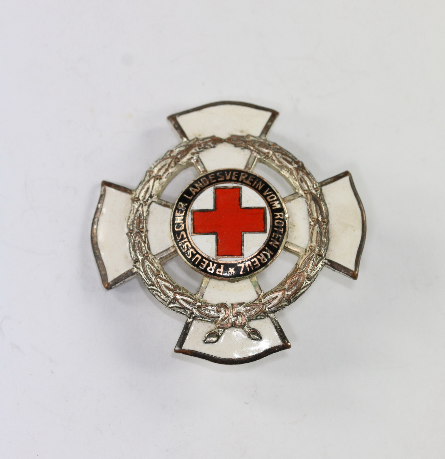 img_0342_bildgr_e_ndern_2 Preußen, Ehrenzeichen des Preußischen Landesvereins vom Roten Kreuz 25 Jahre, Hst. Godet – Bild 1