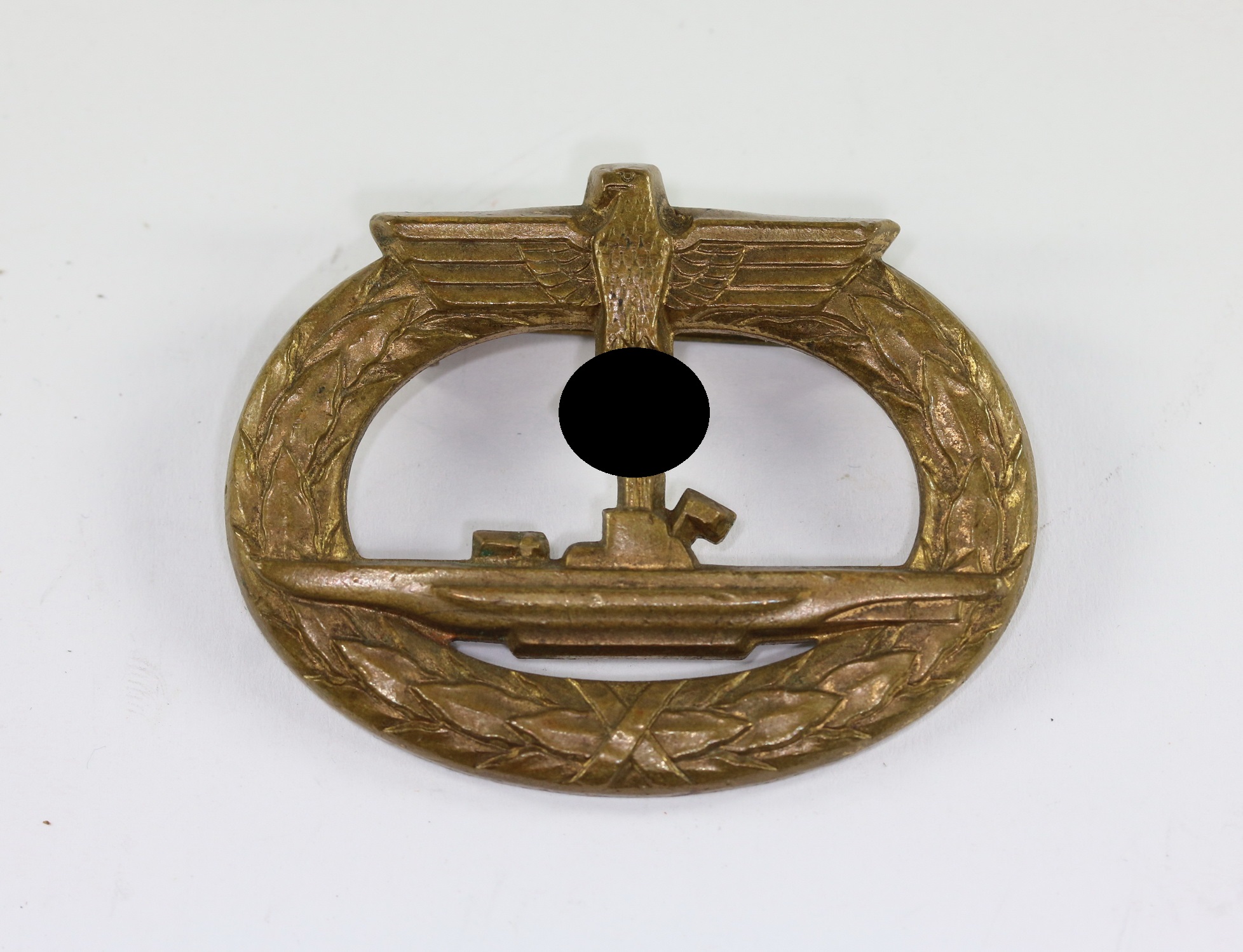 img_1063_bildgr_e_ndern_2 U-Bootskriegsabzeichen 1939, Wilhelm Deumer, massiv Buntmetall (!), Jürgen Scheller – Bild 1