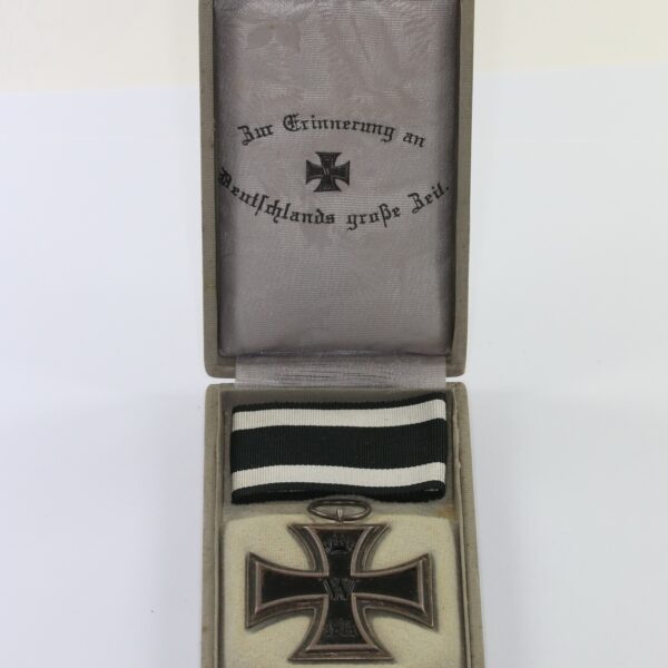 Eisernes Kreuz 2. Klasse 1914, im Etui Zur Erinnerung an Deutschlands große Zeit
