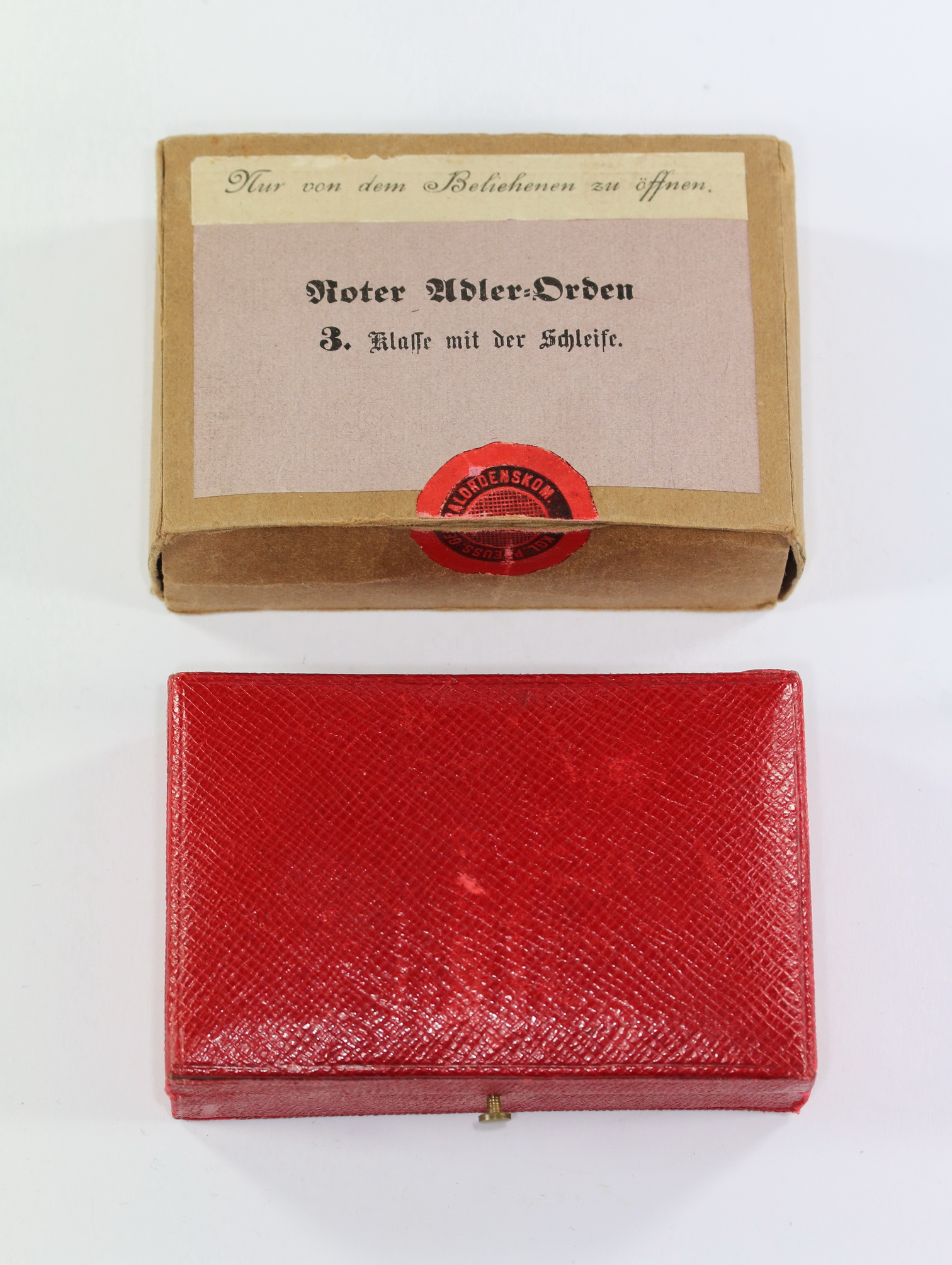 img_3692_bildgr_e_ndern_1 Preußen, Etui mit Umkarton Roter Adler-Orden 3. Klasse mit Schleife – Bild 1