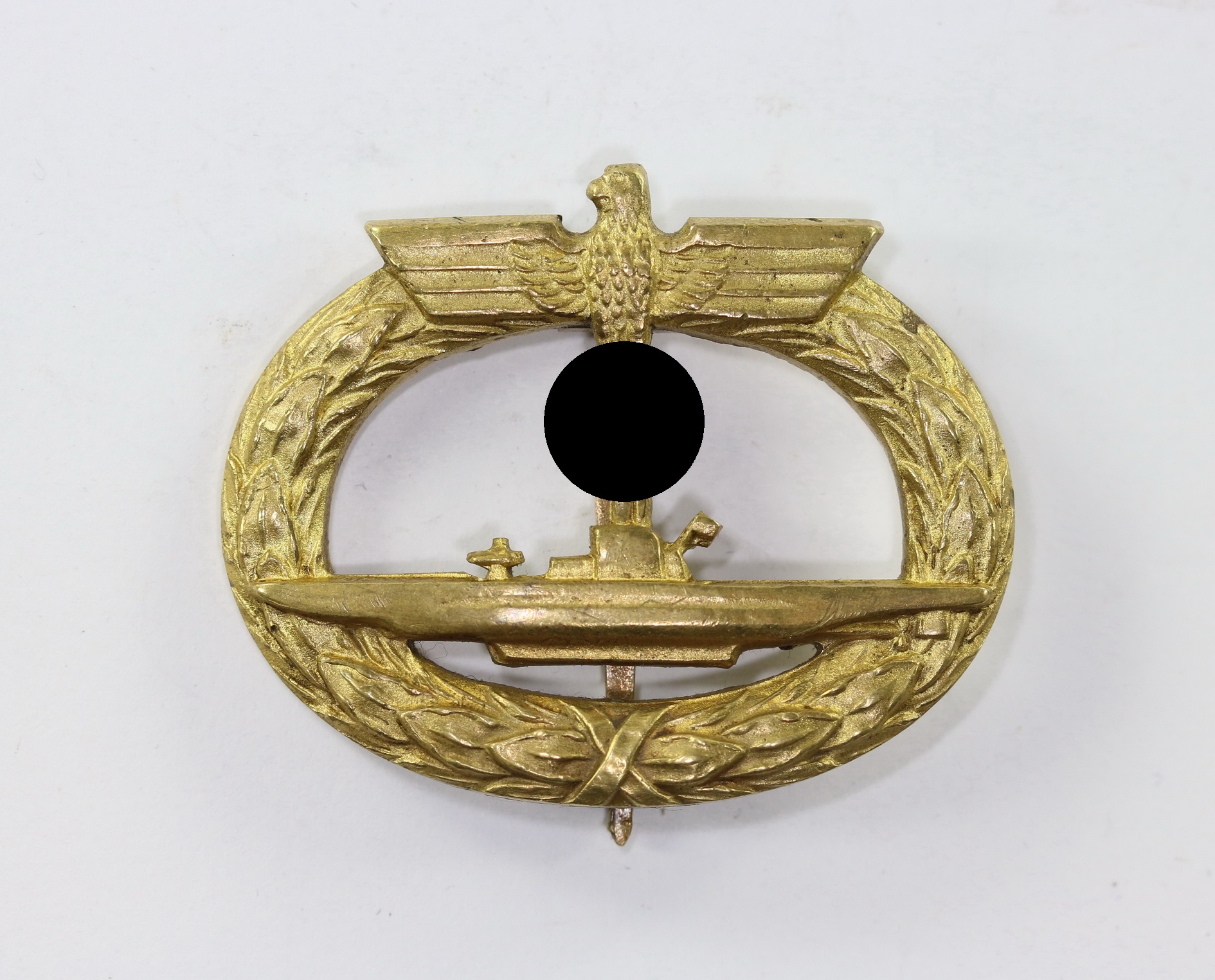 img_9476_bildgr_e_ndern_4 U-Bootskriegsabzeichen 1939, Schwerin, Buntmetall – Bild 1