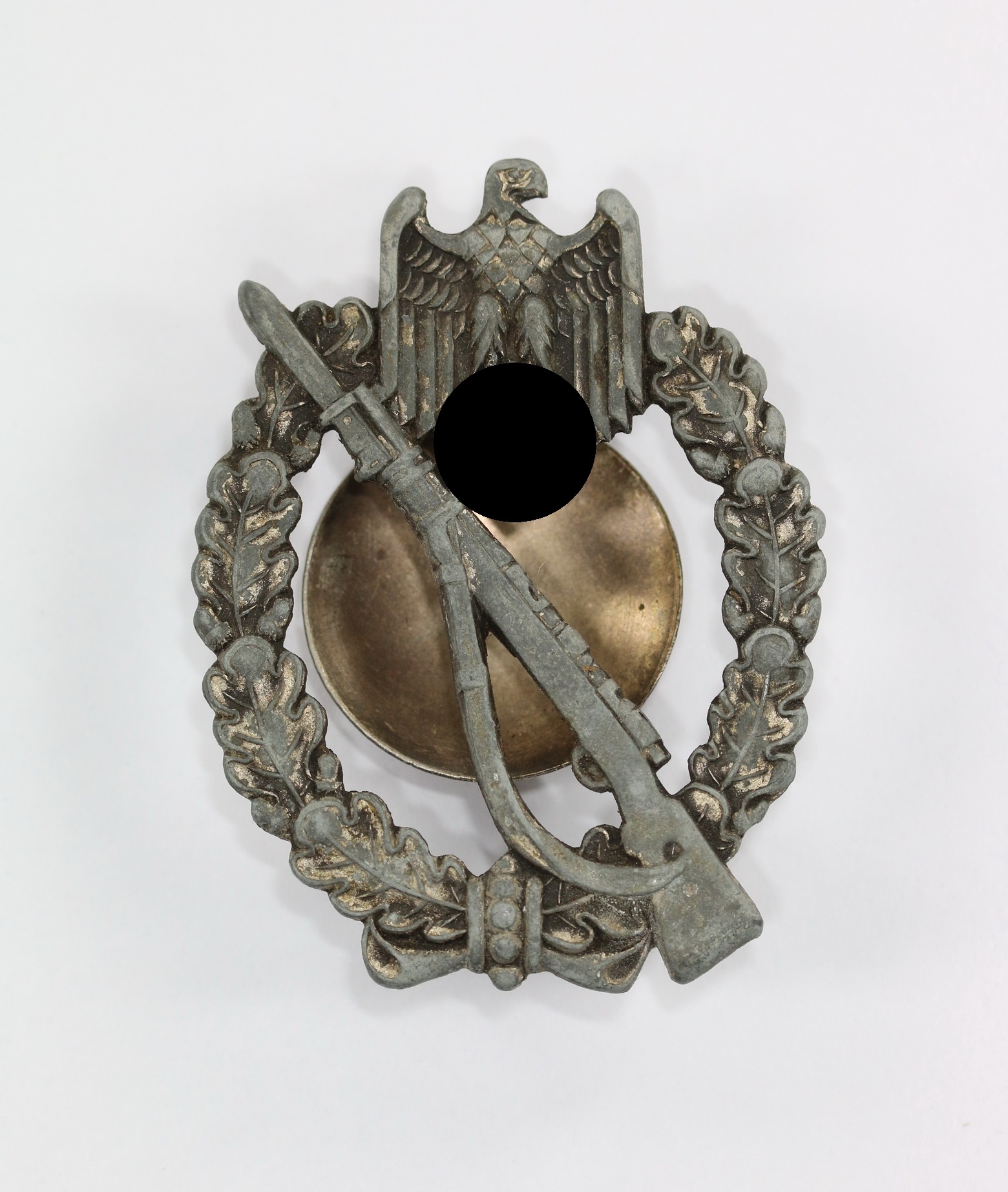 Infanterie Sturmabzeichen in Silber, C.E. Juncker an Schraube und Scheibe (!) – Bild 1