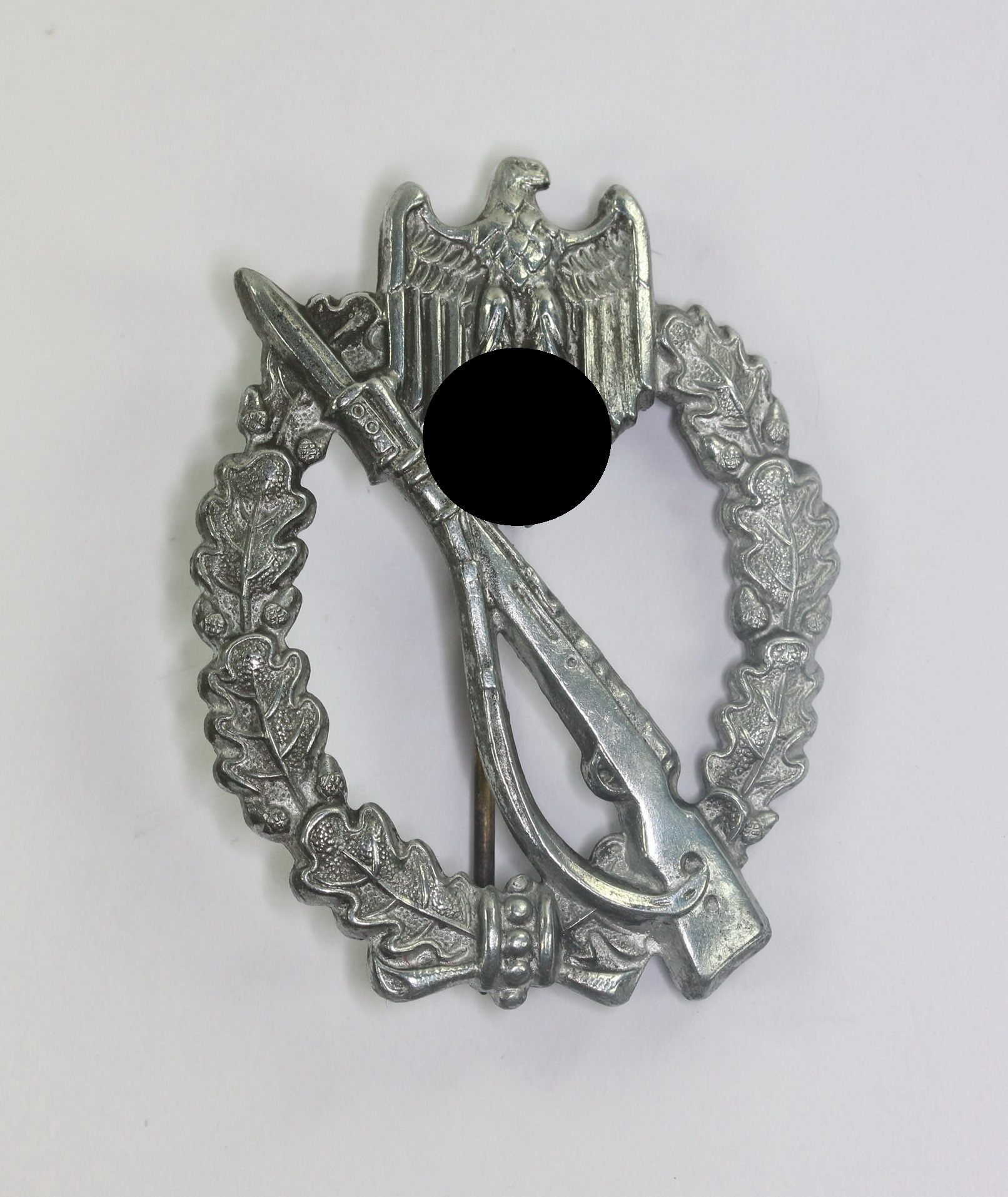 Infanterie Sturmabzeichen in Silber, Ernst L. Müller, Pforzheim (Zink) – Bild 1