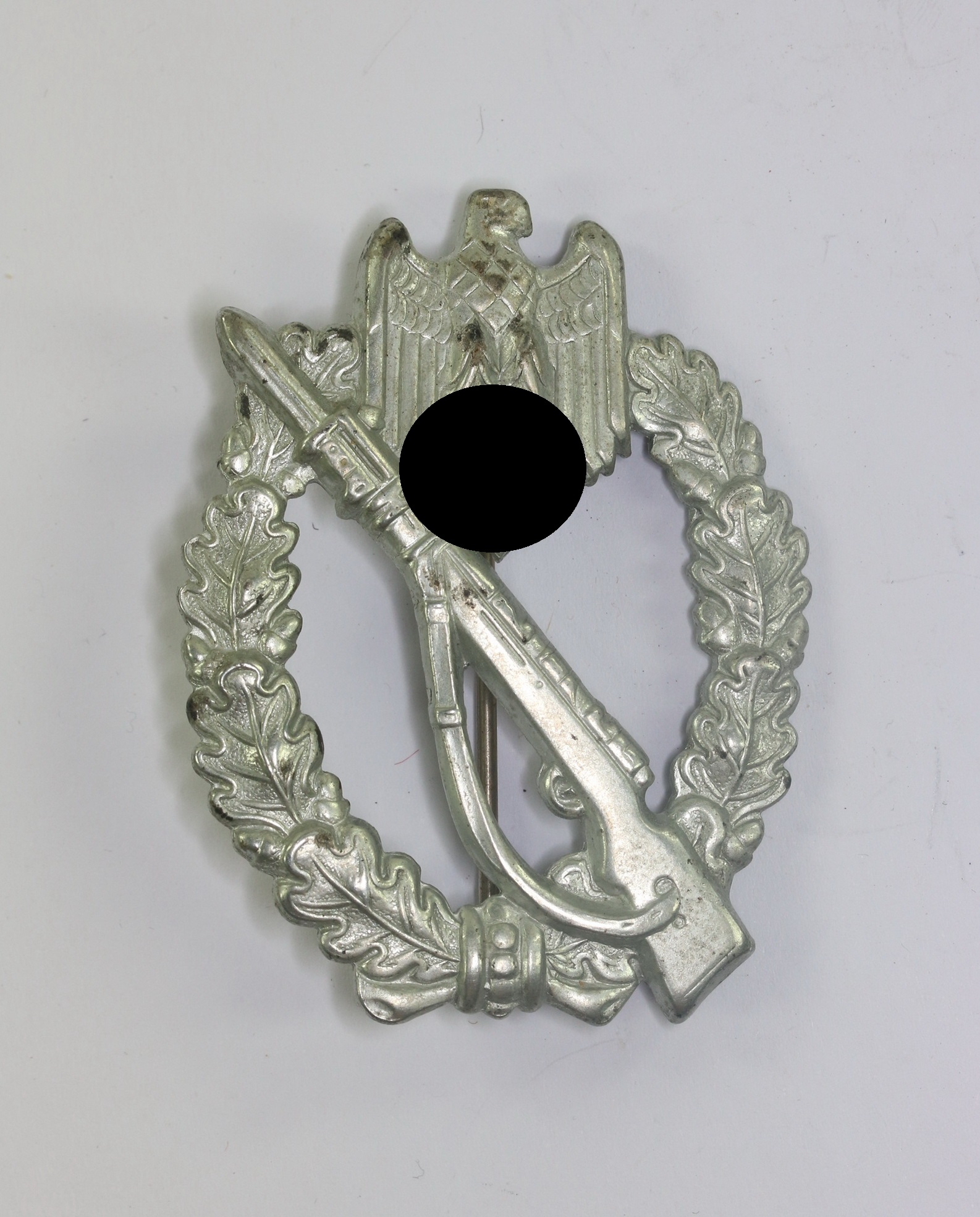 infanterie_sturmabzeichen_in_silber_sohni_heubach_co Infanterie Sturmabzeichen in Silber, Sohni, Heubach & Co., Oberstein (S.H.u.Co.), Eisen (!) – Bild 1