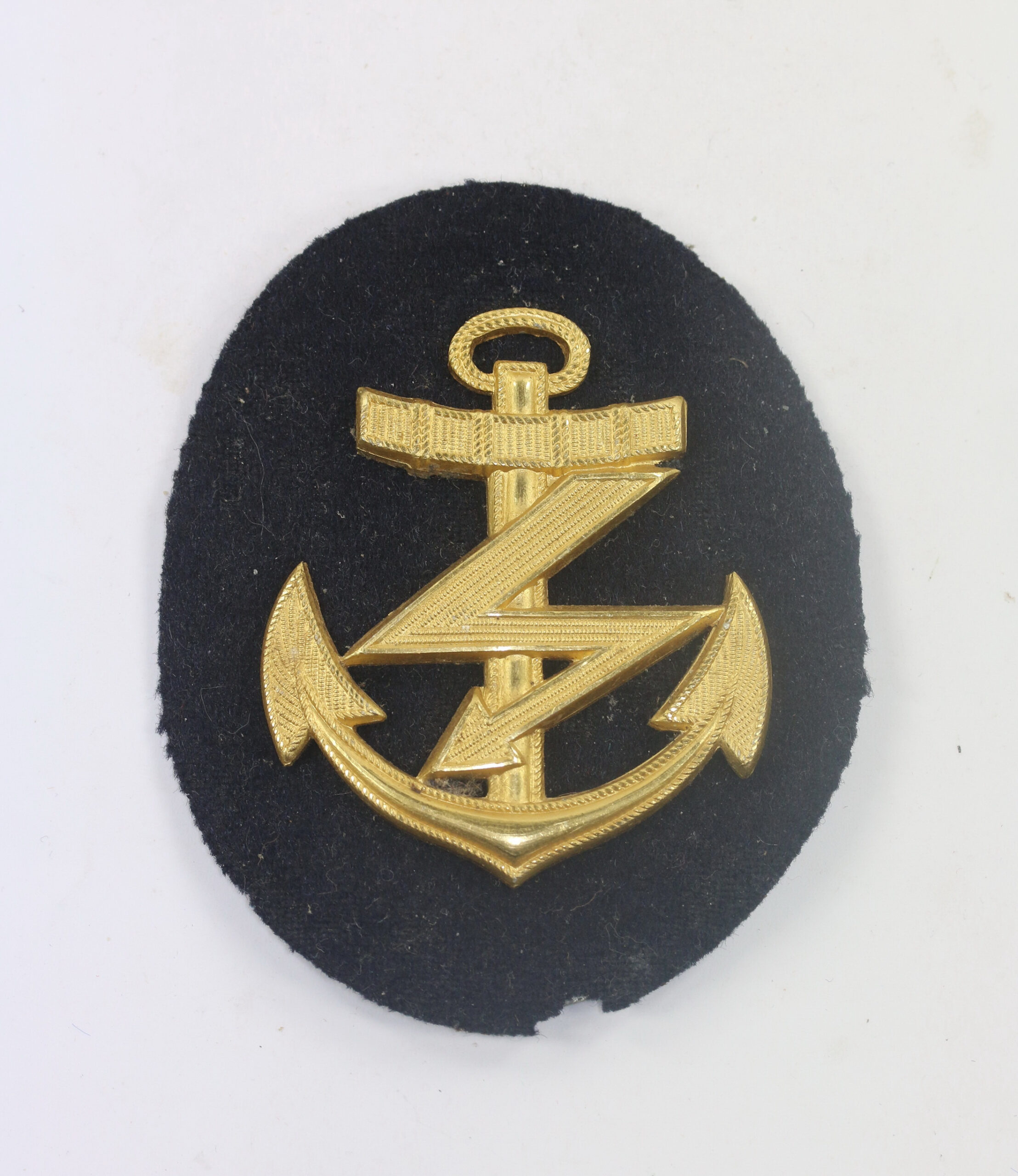 Kriegsmarine, Ärmelabzeichen für einen Funkmaat (Metallausführung) – Bild 1