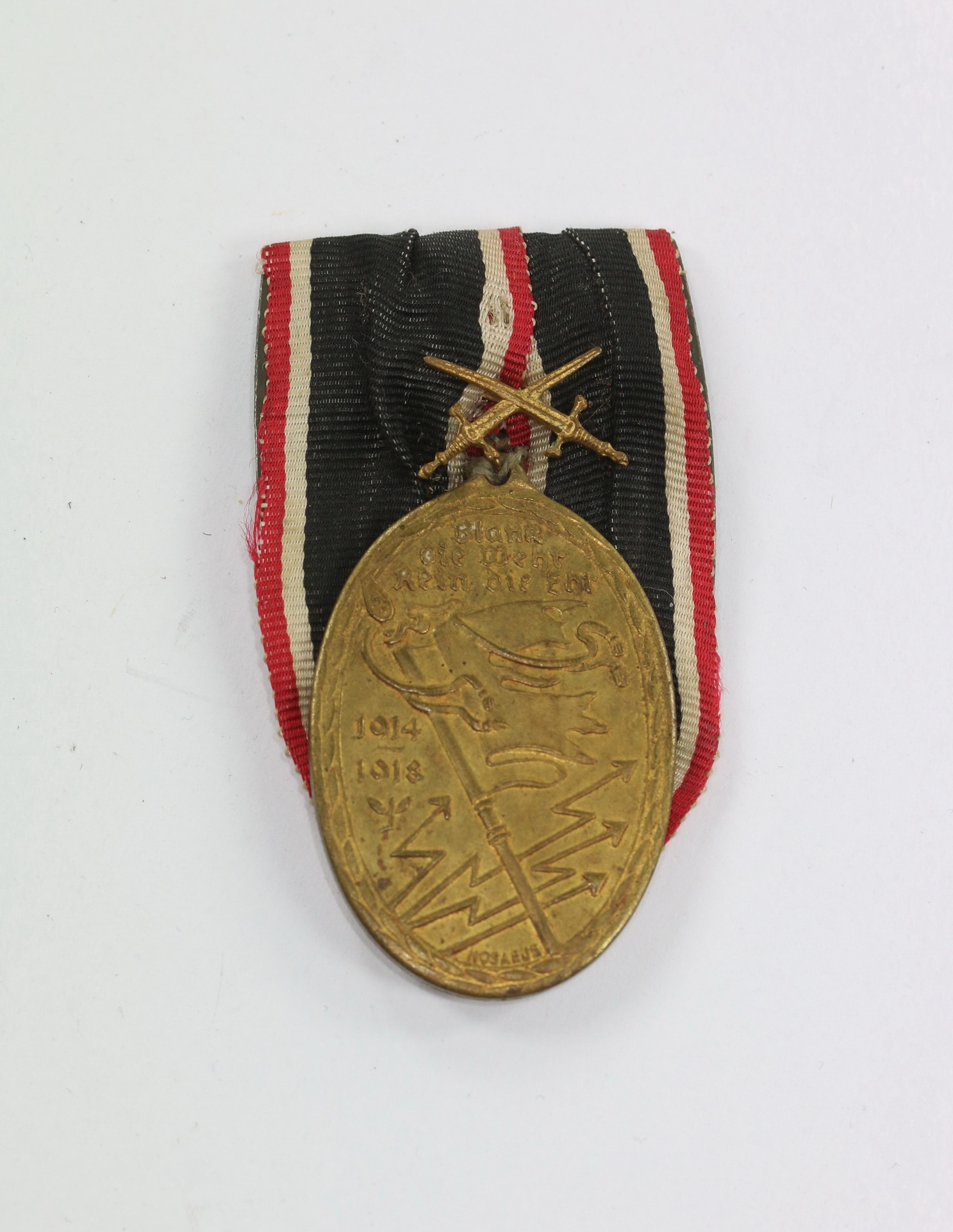 Kriegsdenkmünze - Kyffhäuser Medaille - Blank die Wehr - rein die Ehr 1914-1918 – Bild 1