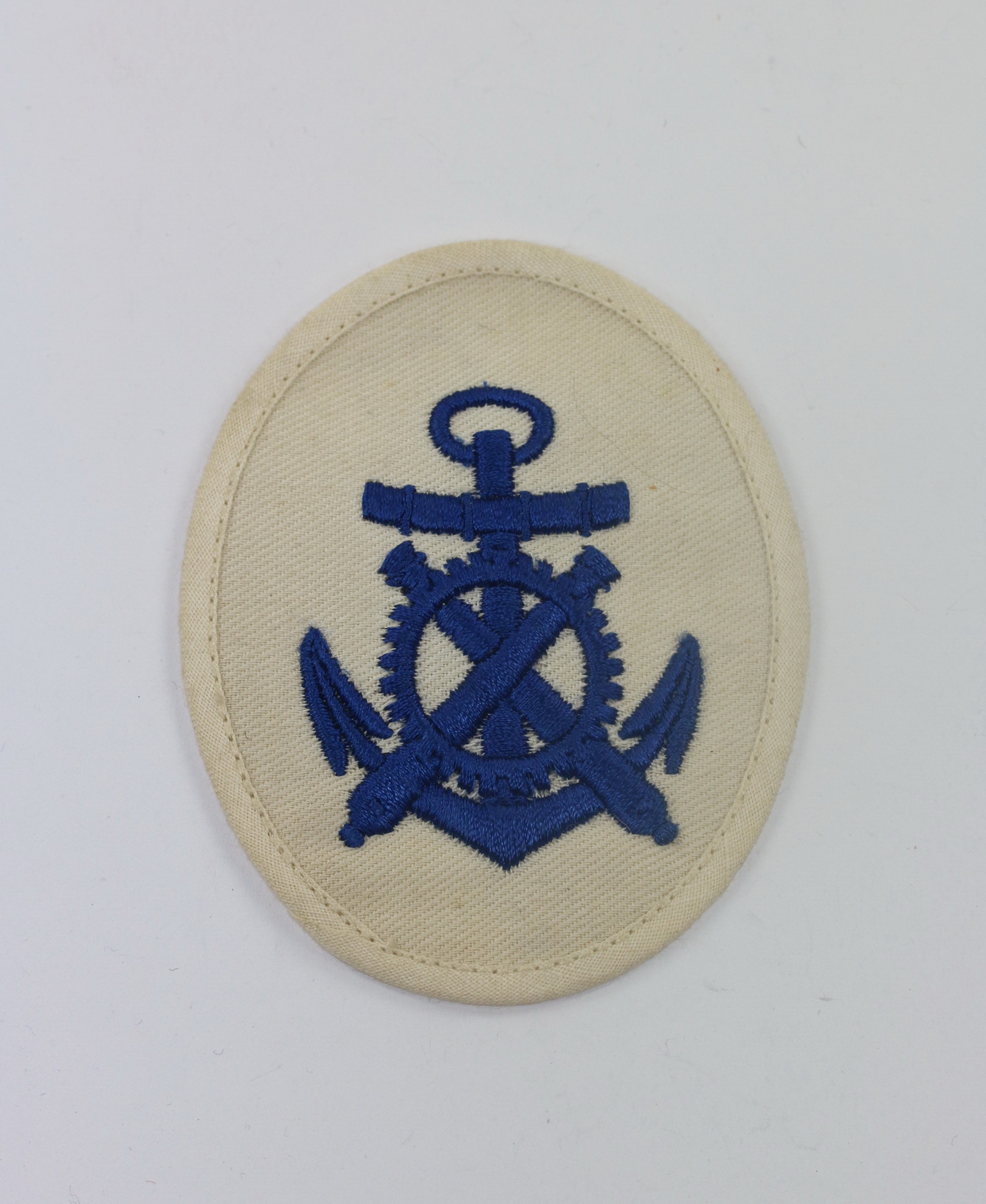 Kriegsmarine, Ärmelabzeichen Artillerie Mechaniker Maat für die weiße Bluse – Bild 1