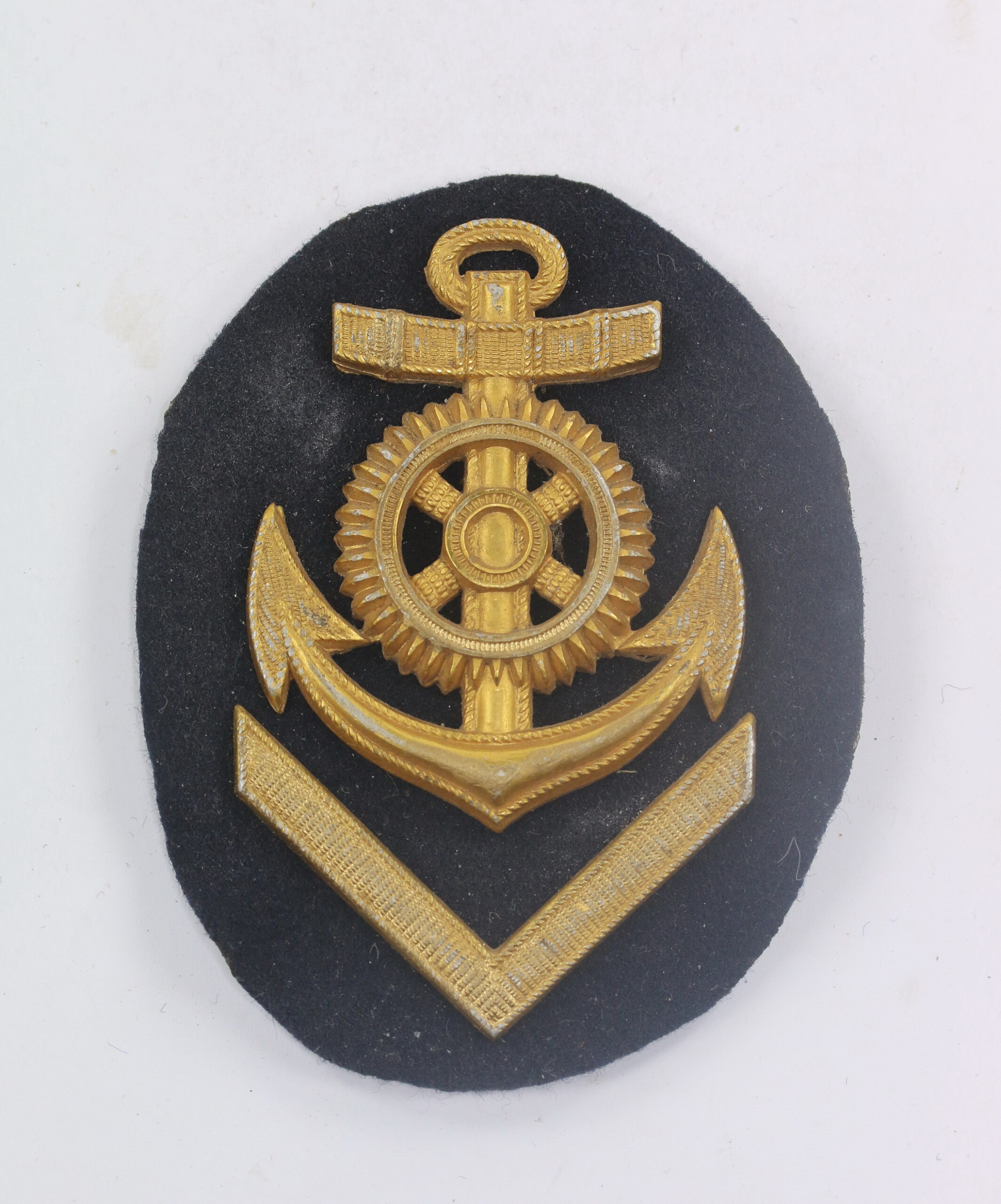 Kriegsmarine, Ärmelabzeichen für einen Obermschinenmaat (Metallausführung) – Bild 1