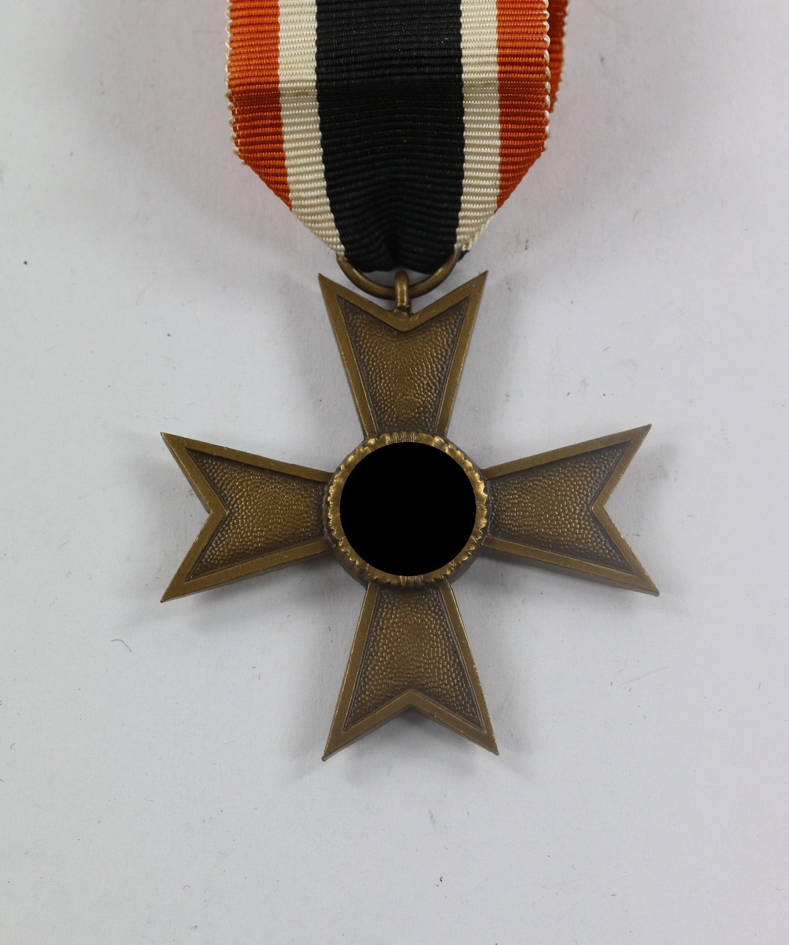 kriegsverdienstkreuz_2 Kriegsverdienstkreuz 2. Klasse, Buntmetall, oranges Band (!) – Bild 1