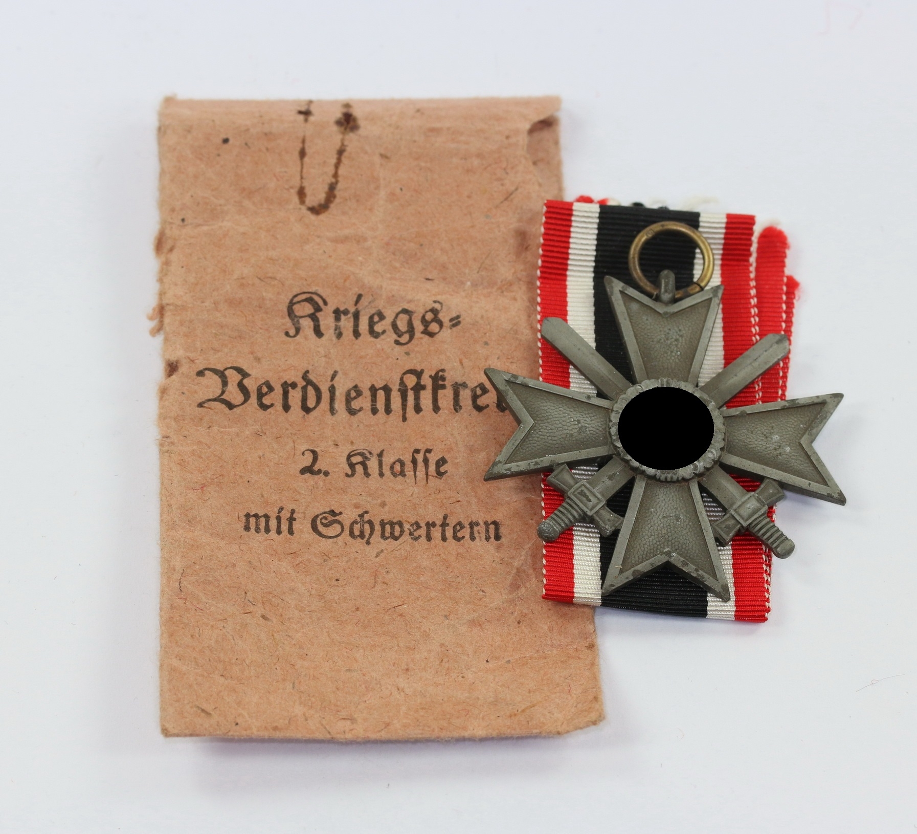  Kriegsverdienstkreuz 2. Klasse mit Schwertern, Hst. 10, in Verleihungstüte Förster & Barth – Bild 1