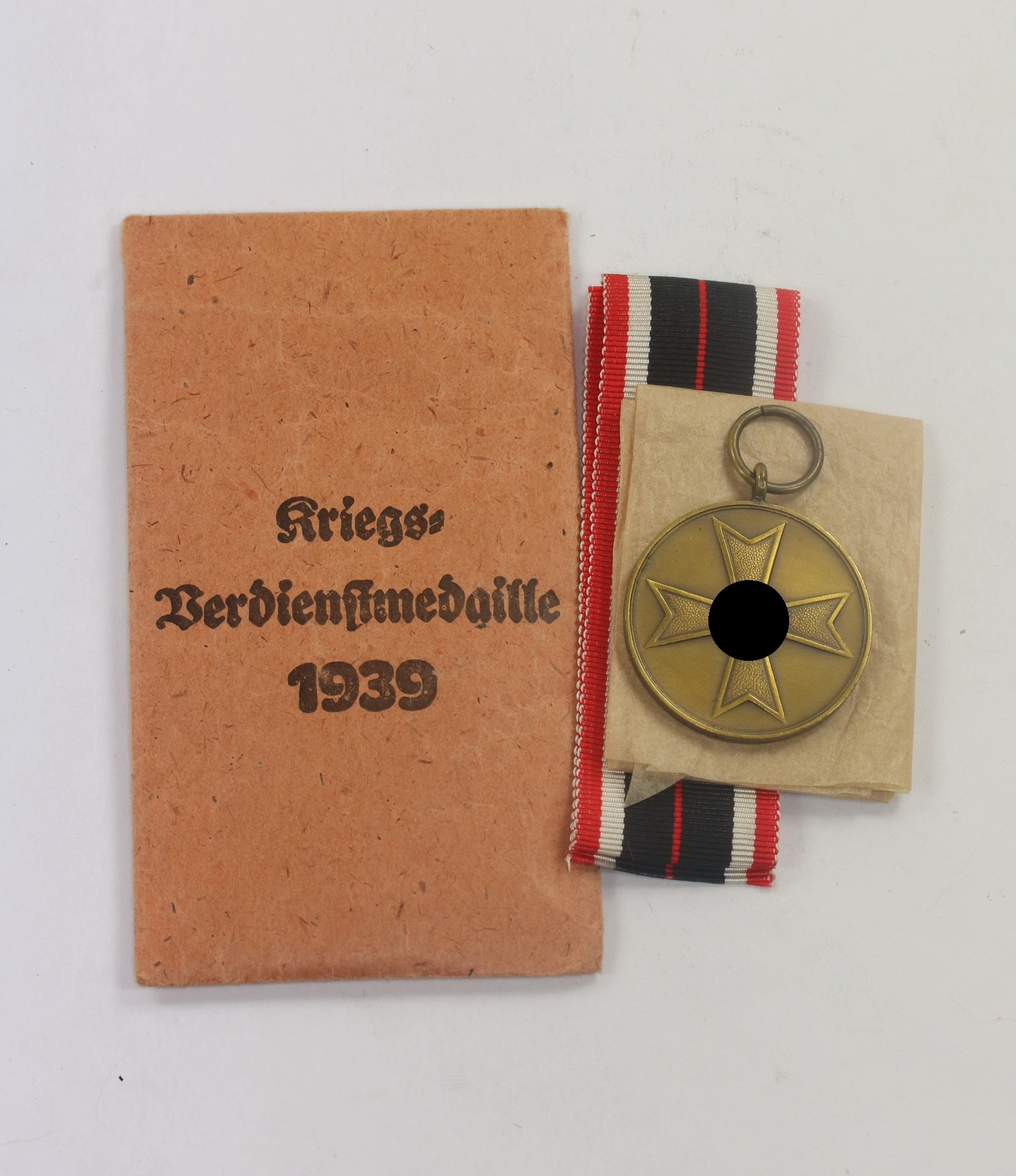 kriegsverdienstmedaille_in_verleihungst_te_gottl Kriegsverdienstmedaille, in Verleihungstüte Gottl. Fr. Keck & Sohn Pforzheim – Bild 1
