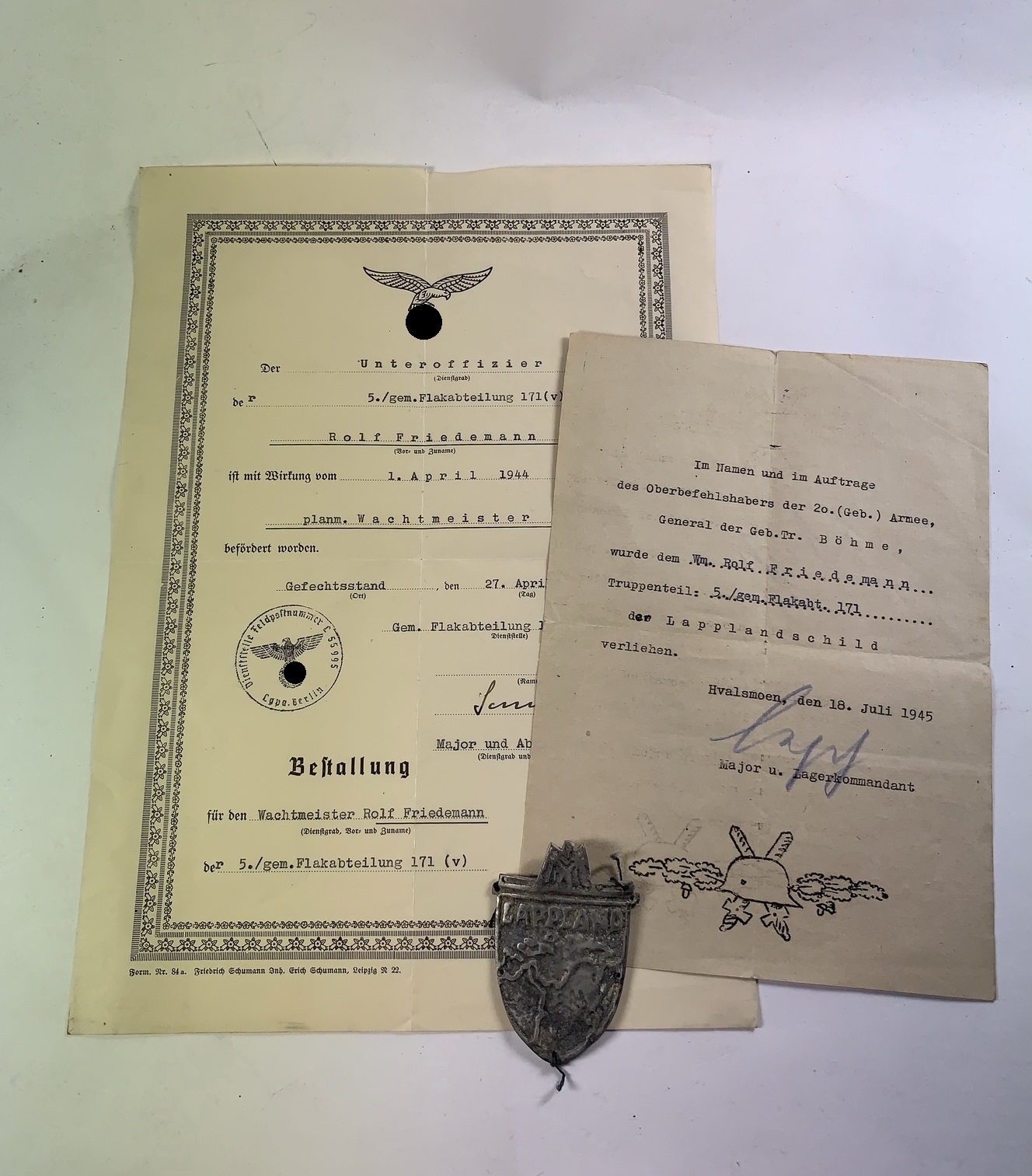 lapplandschild_mit_urkunde_1__1 Lapplandschild mit Urkunde – Bild 1