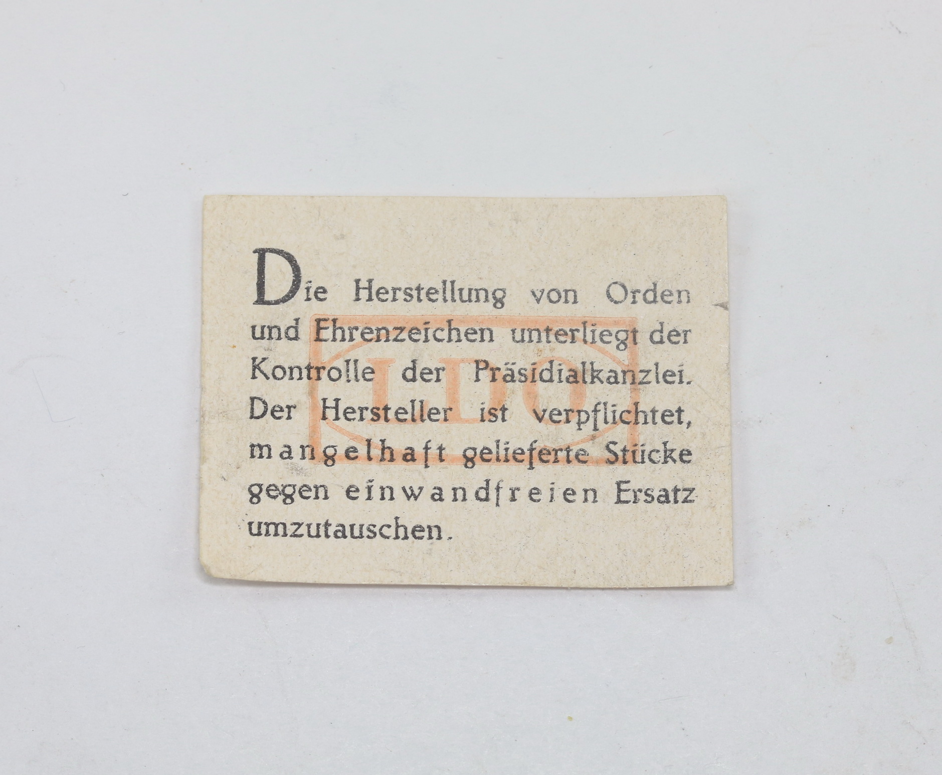 ldo_garantie_zettel LDO Garantie Zettel – Bild 1