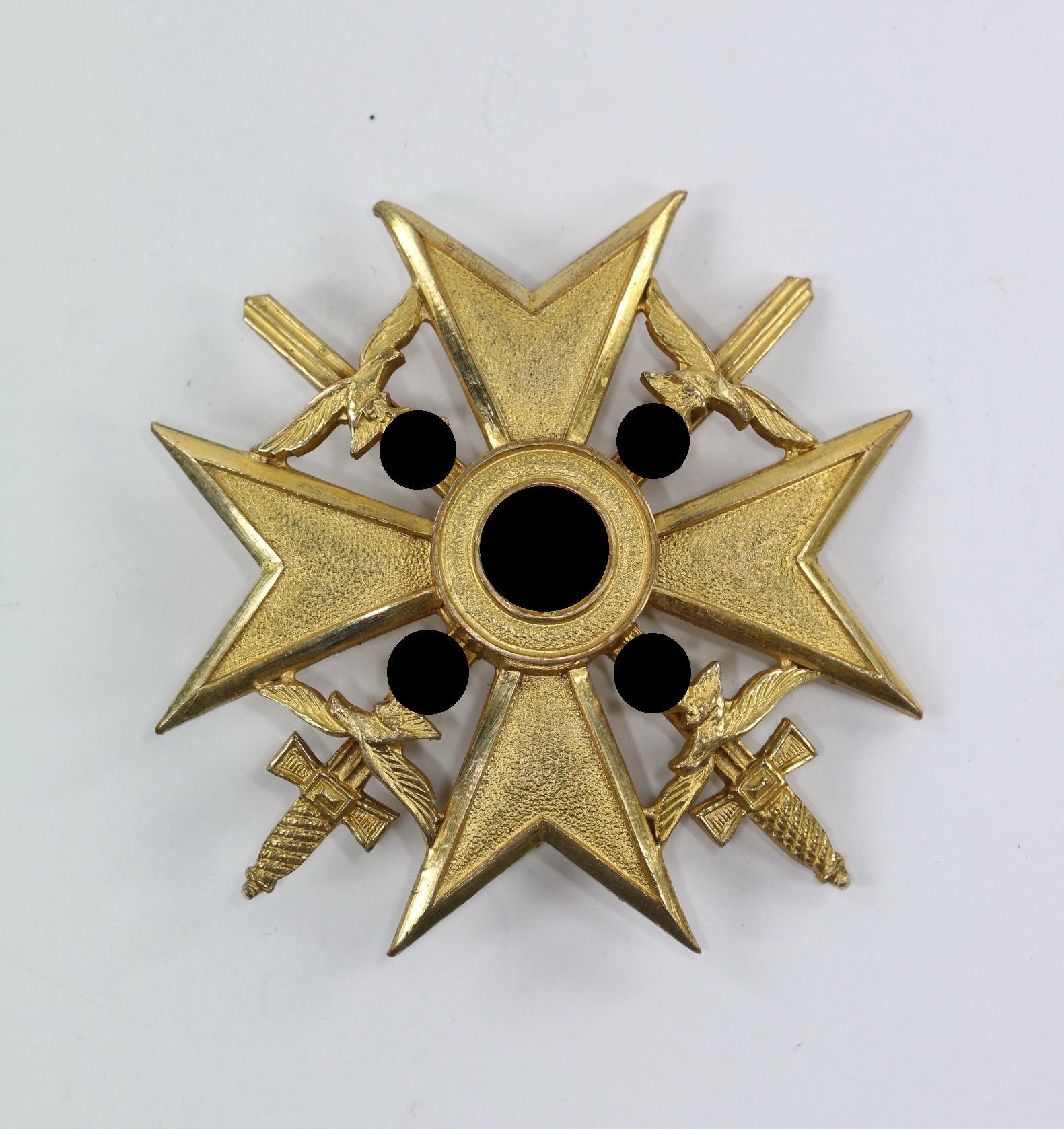 Spanienkreuz in Gold mit Schwertern, Hst. L/13 – Bild 1
