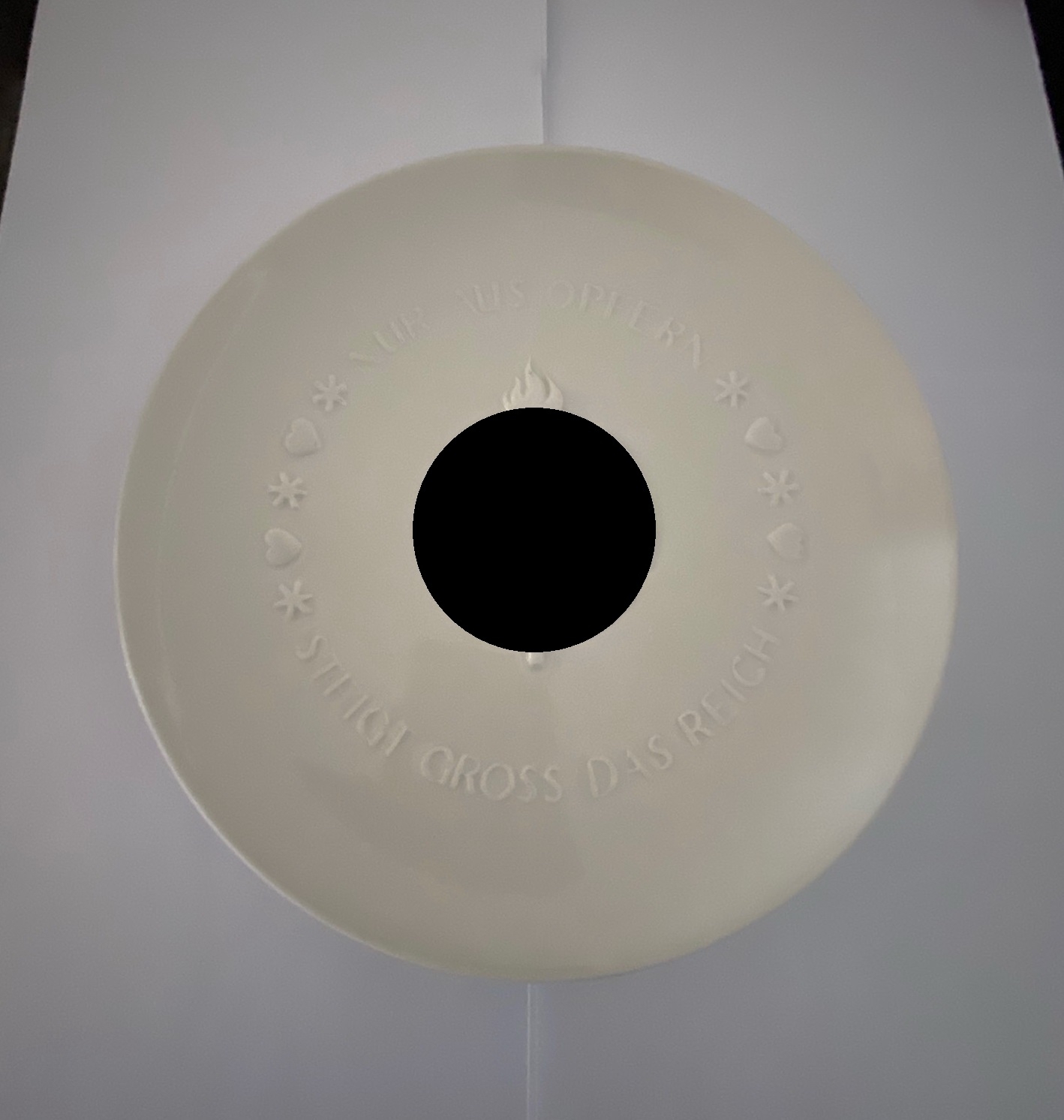 Manufaktur Allach, Teller - Julfest 1942 Nur aus Opfern steigt groß das Reich – Bild 1