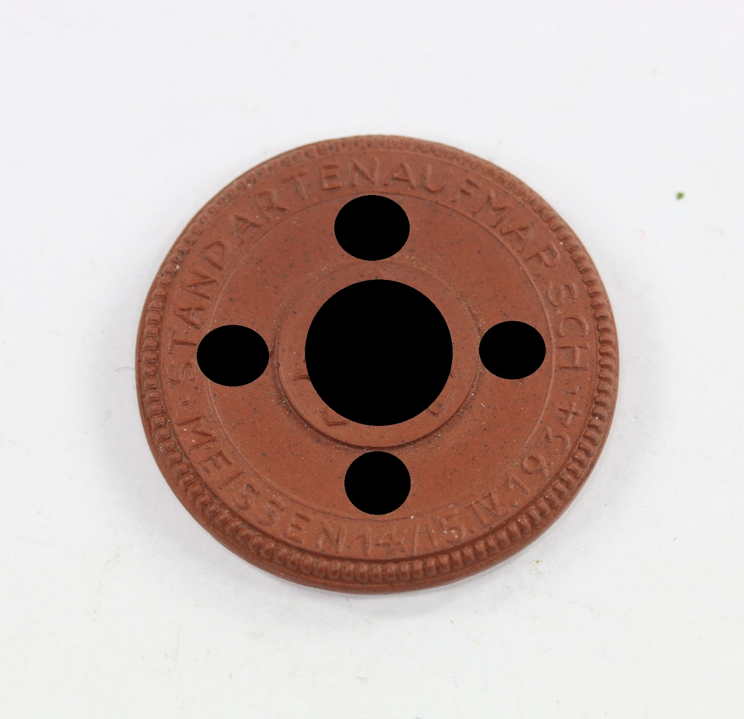 Manufaktur Meißen, Plakette Standartenaufmarsch Meissen 14./15. IV. 1934 / Standarte 101 Meissen Albrechtsburg – Bild 1