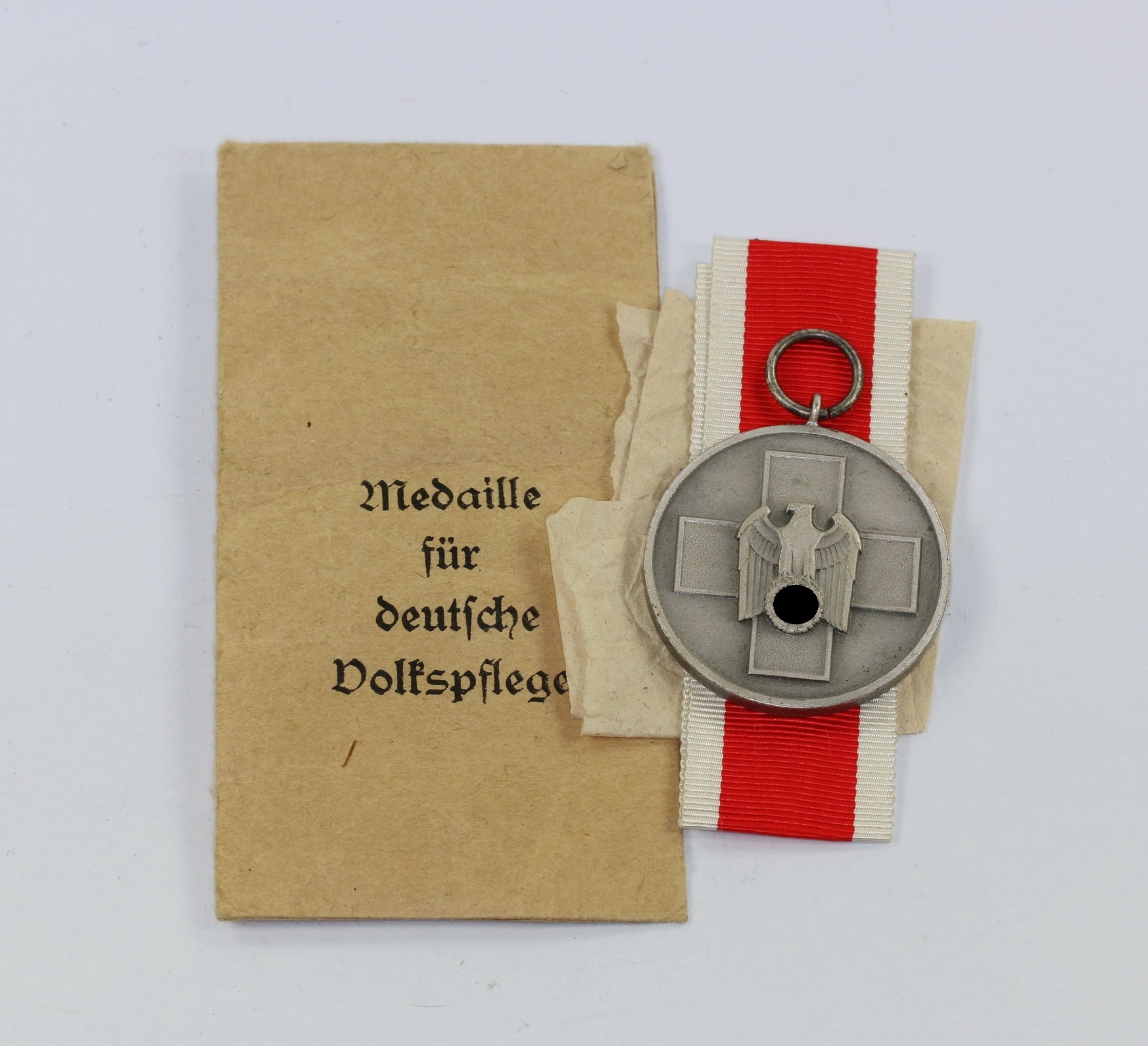 Medaille für Deutsche Volkspflege, in Verleihungstüte Hauptmünzamt Wien – Bild 1