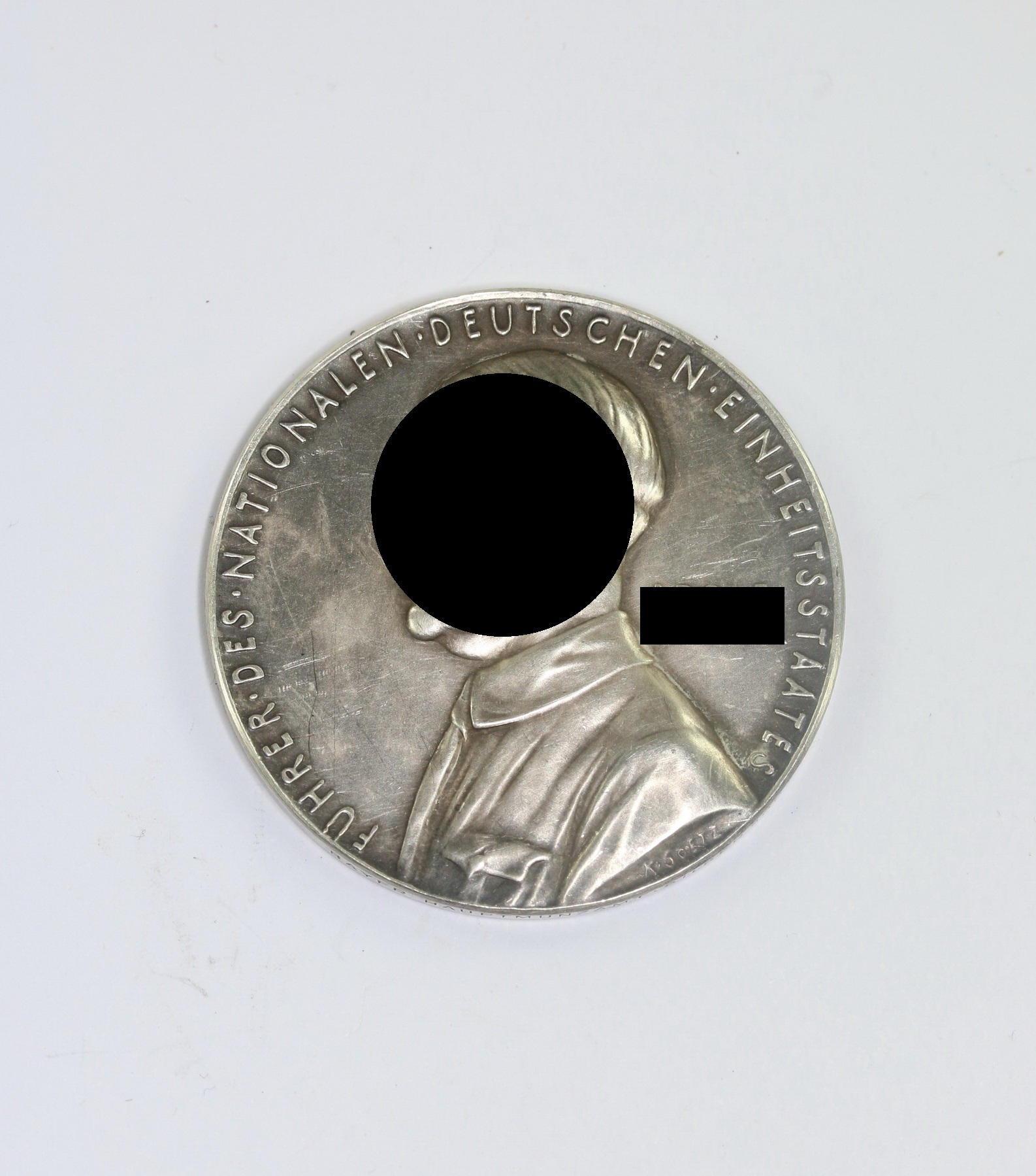 Medaille Karl Goetz, 31. März 1936 Deutscher Friedensplan zur Befriedung Europas, Bayrisches Hauptmünzamt Silber 900f – Bild 1