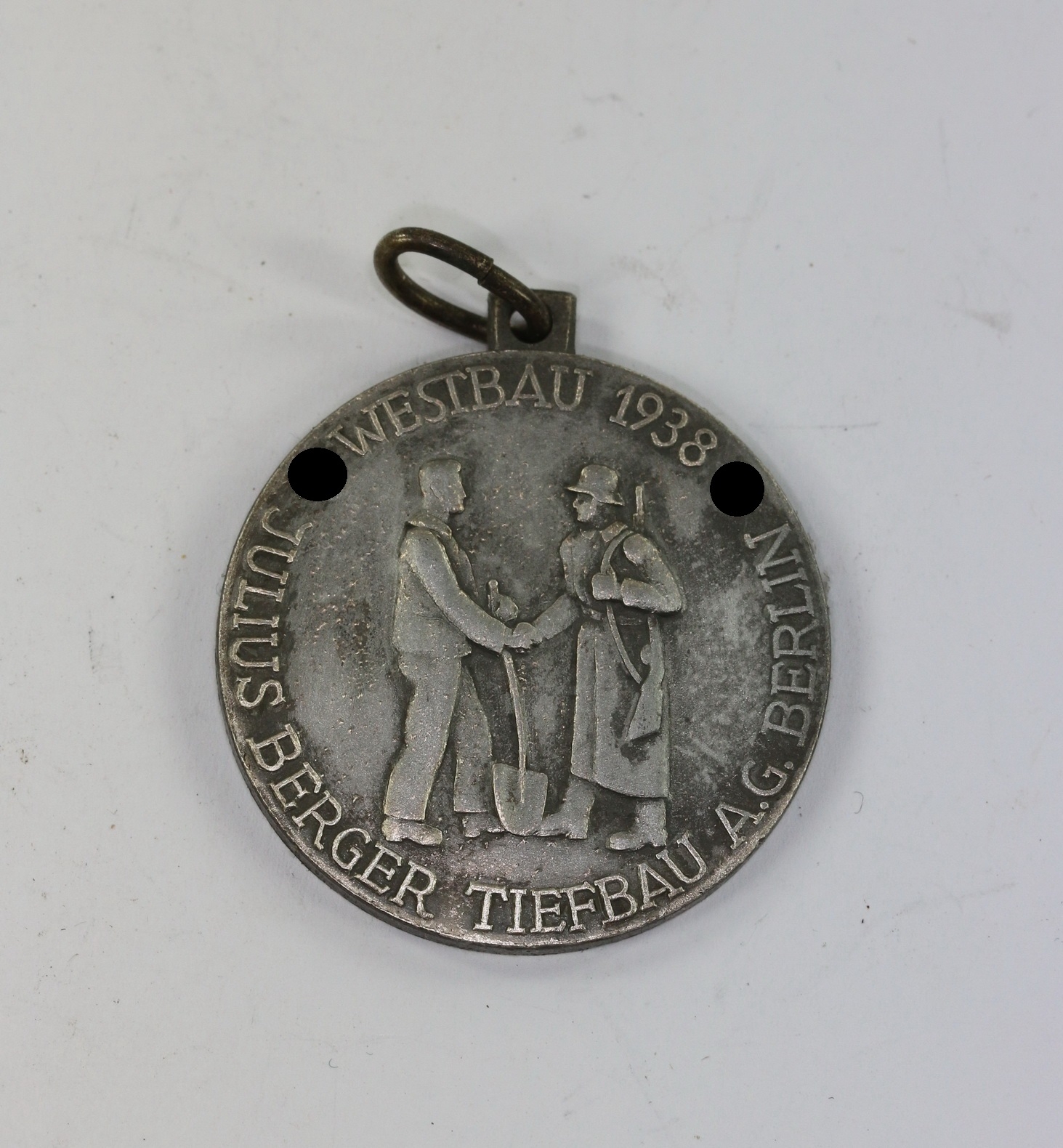 Medaille Westwall, Westbau 1938 Julius Berger Tiefbau A.G. Berlin - Limes Abschnitt Karlsruhe – Bild 1