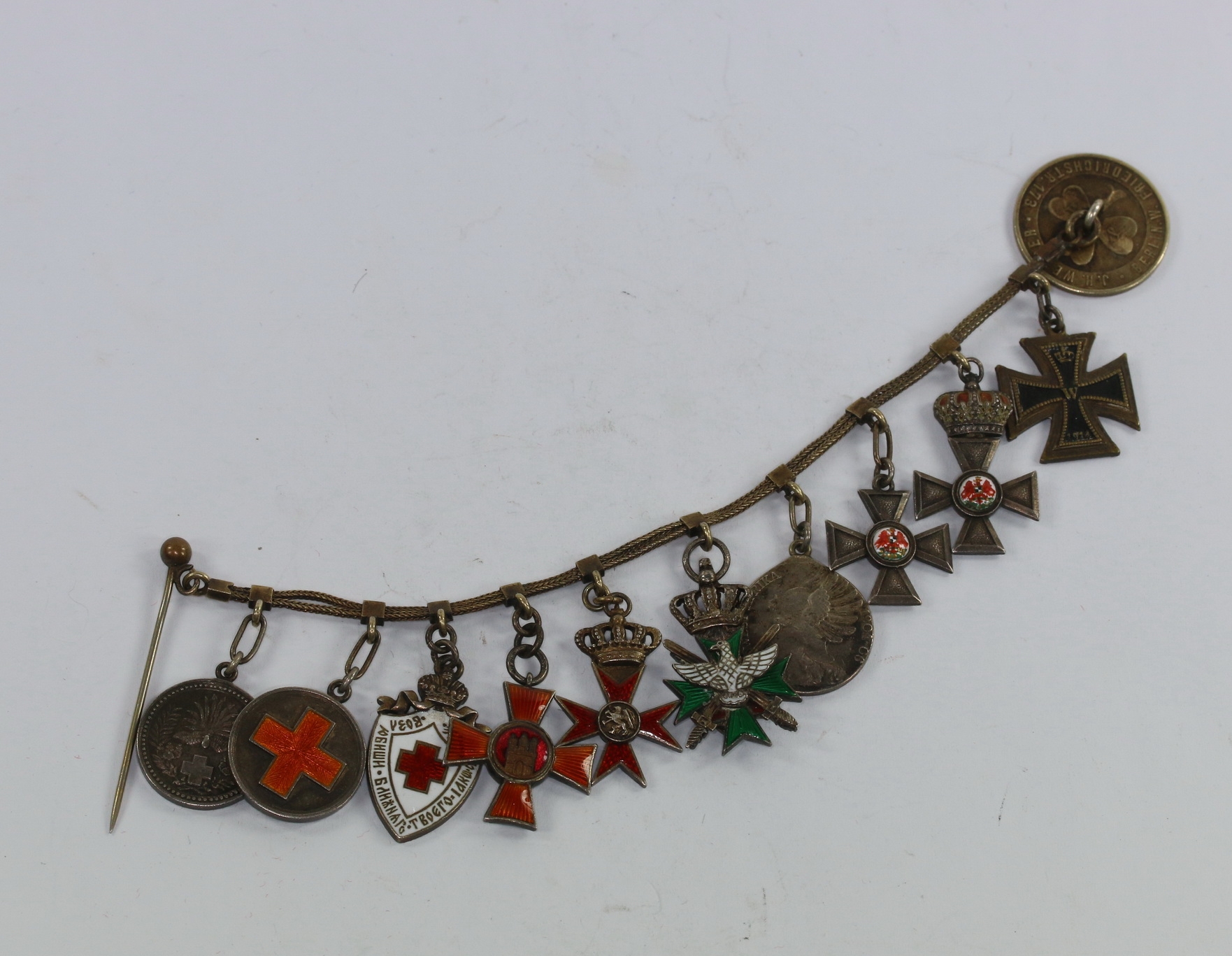 miniaturenkette_10_x_russischjapanischer_krieg_hst Miniaturenkette 10 X, Russisch-Japanischer Krieg, Hst. Werner & Sohn – Bild 1