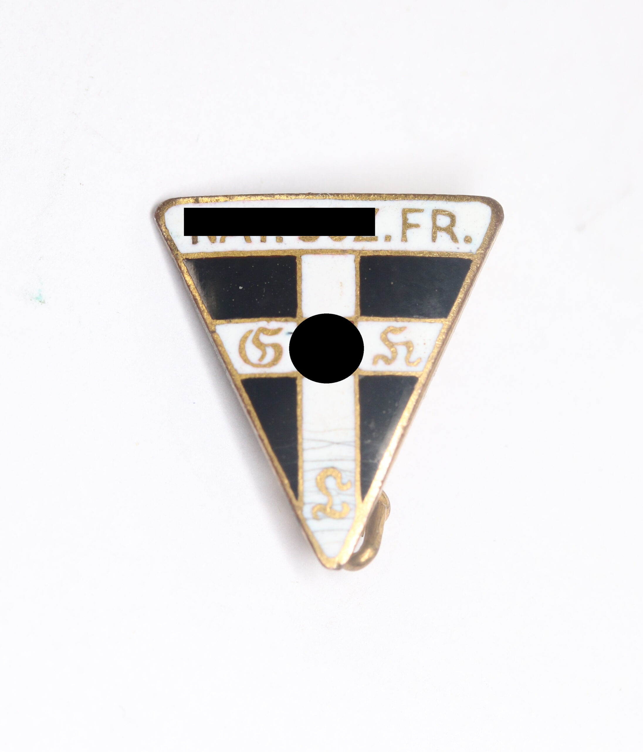 nationalsozialistische_frauenschaft_nsf_mitgliedsabzeichen_17_mm_hst Nationalsozialistische Frauenschaft (NSF) Mitgliedsabzeichen 17 mm (!), Hst. RZM M1/92 (Karl Wild, Hamburg) – Bild 1