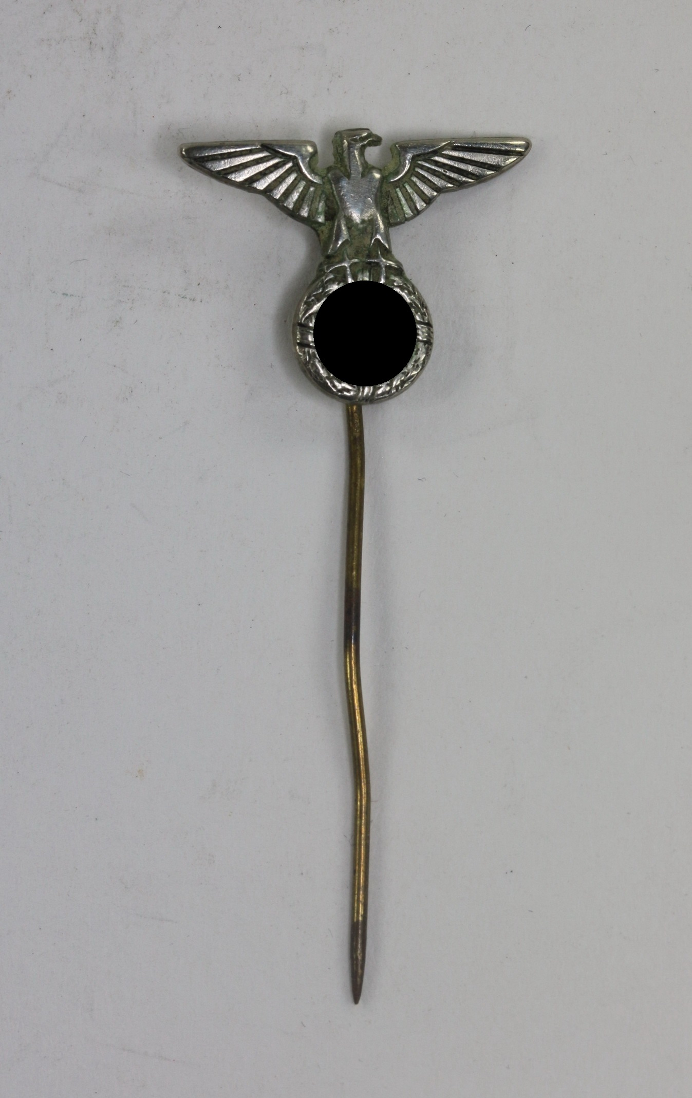 nsdap_hoheitsabzeichen_an_nadel_hst NSDAP Hoheitsabzeichen, an Nadel, Hst. A (Assmann & Sohn, Lüdenscheid) – Bild 1