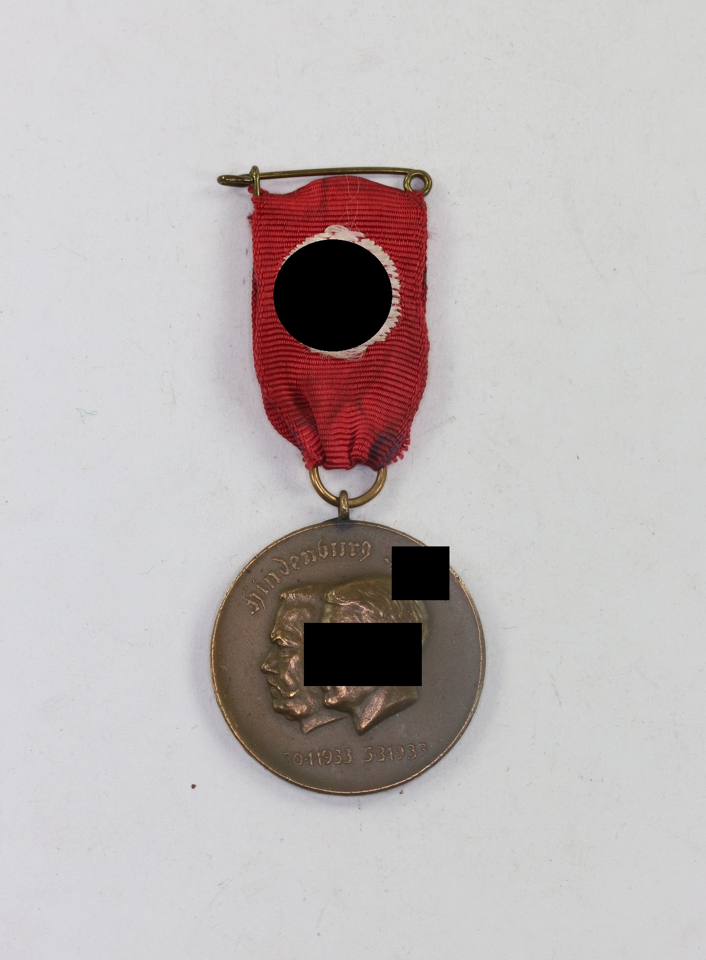 NSDAP, Medaille Hindenburg Hitler 30.1.1933- 5.3.1933 - Für ein freies geeintes und stolzes Deutschland Hitler – Bild 1