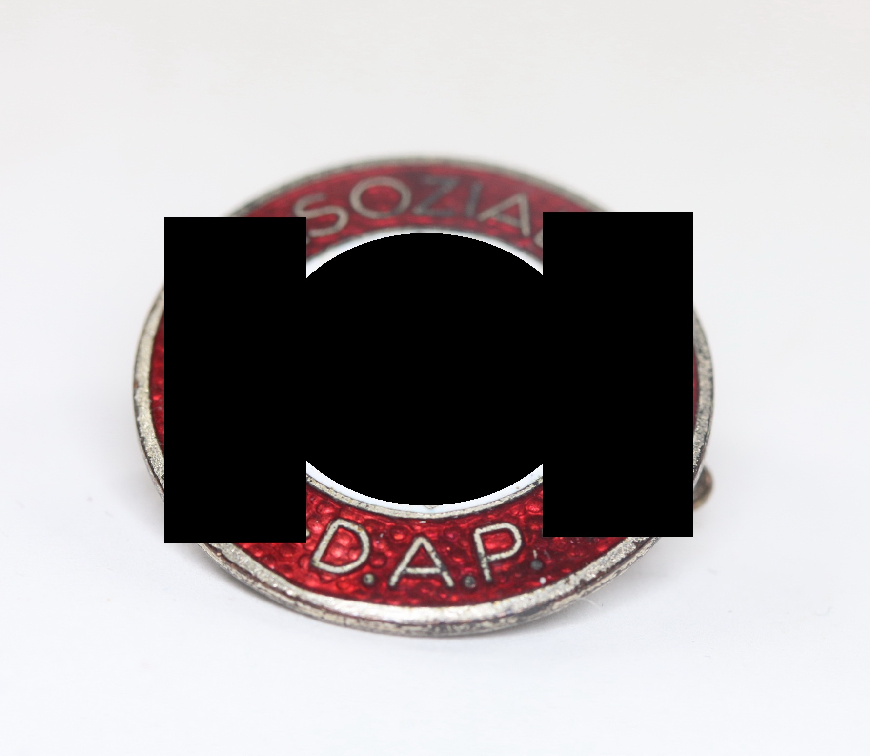 nsdap_parteiabzeichen_eisen_hst NSDAP Parteiabzeichen, Eisen (!), Hst. RZM M1/93 Gotllieb Friedrick Keck & Sohn, Pforzheim – Bild 1