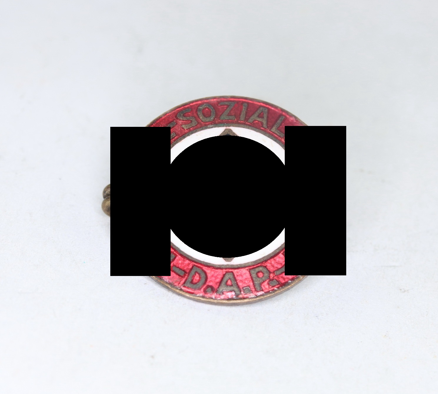 nsdap_parteiabzeichen_hst NSDAP Parteiabzeichen, Hst. R.D.N.D.J. 16 mm – Bild 1