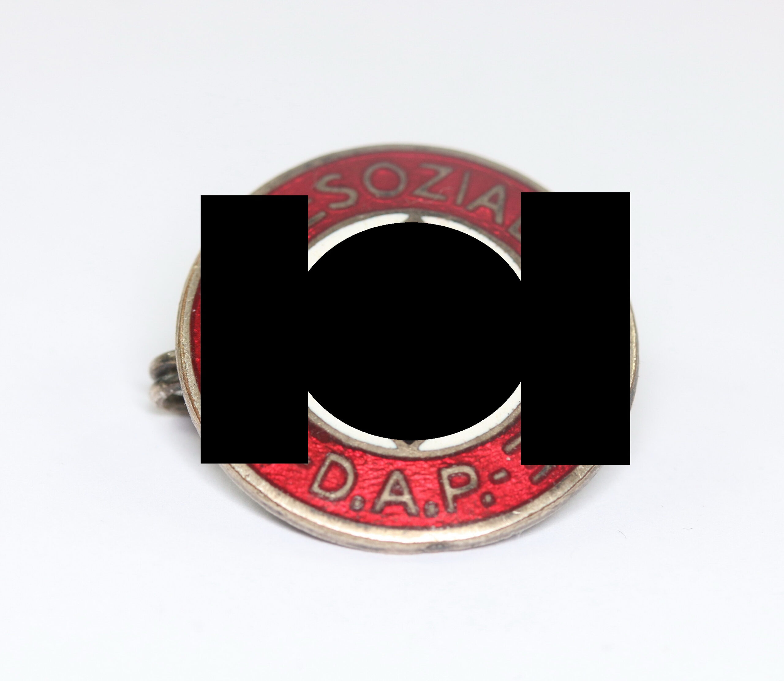 NSDAP Parteiabzeichen, Hst. RZM 52 (Deschler & Sohn, München) Variante (!) – Bild 1